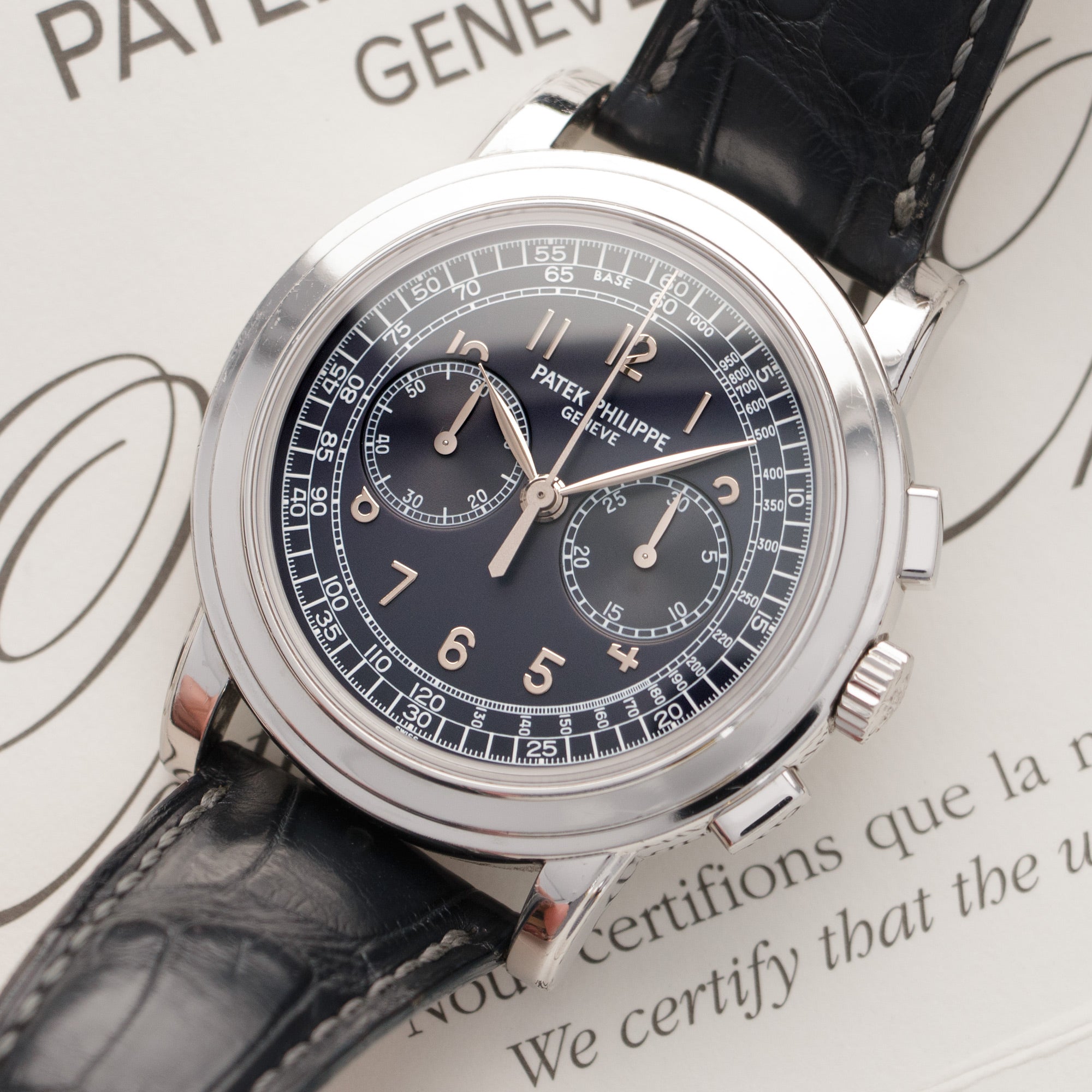 Patek Philippe - Patek Philippe Platinum Chronograph Watch Ref. 5070 - The Keystone Watches