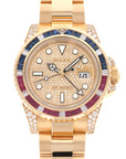 Rolex - Rolex Yellow Gold GMT-Master II Diamond Sapphire Ruby Watch Ref. 116758 - The Keystone Watches