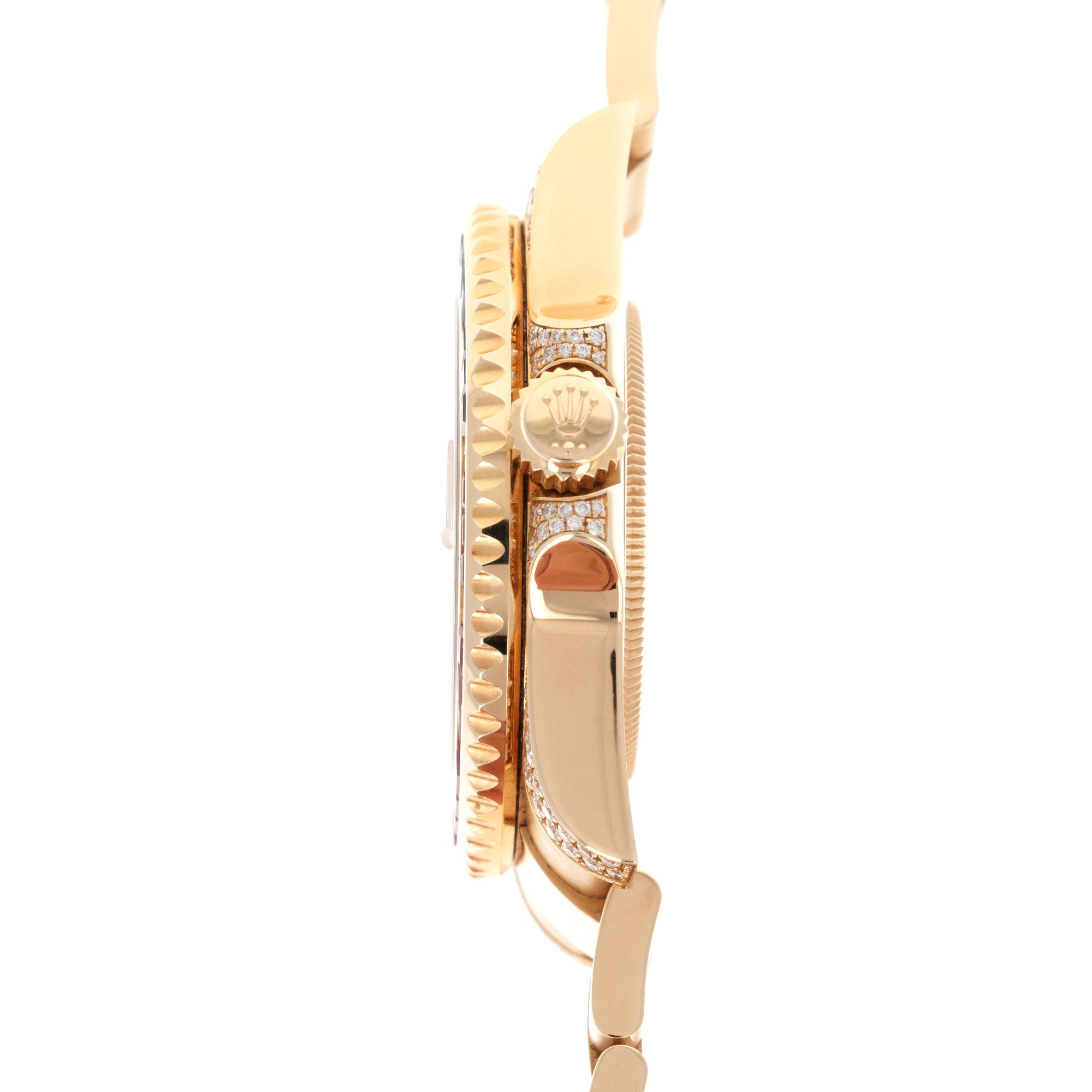 Rolex - Rolex Yellow Gold GMT-Master II Diamond Sapphire Ruby Watch Ref. 116758 - The Keystone Watches