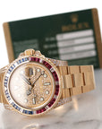 Rolex - Rolex Yellow Gold GMT-Master II Diamond Sapphire Ruby Watch Ref. 116758 - The Keystone Watches