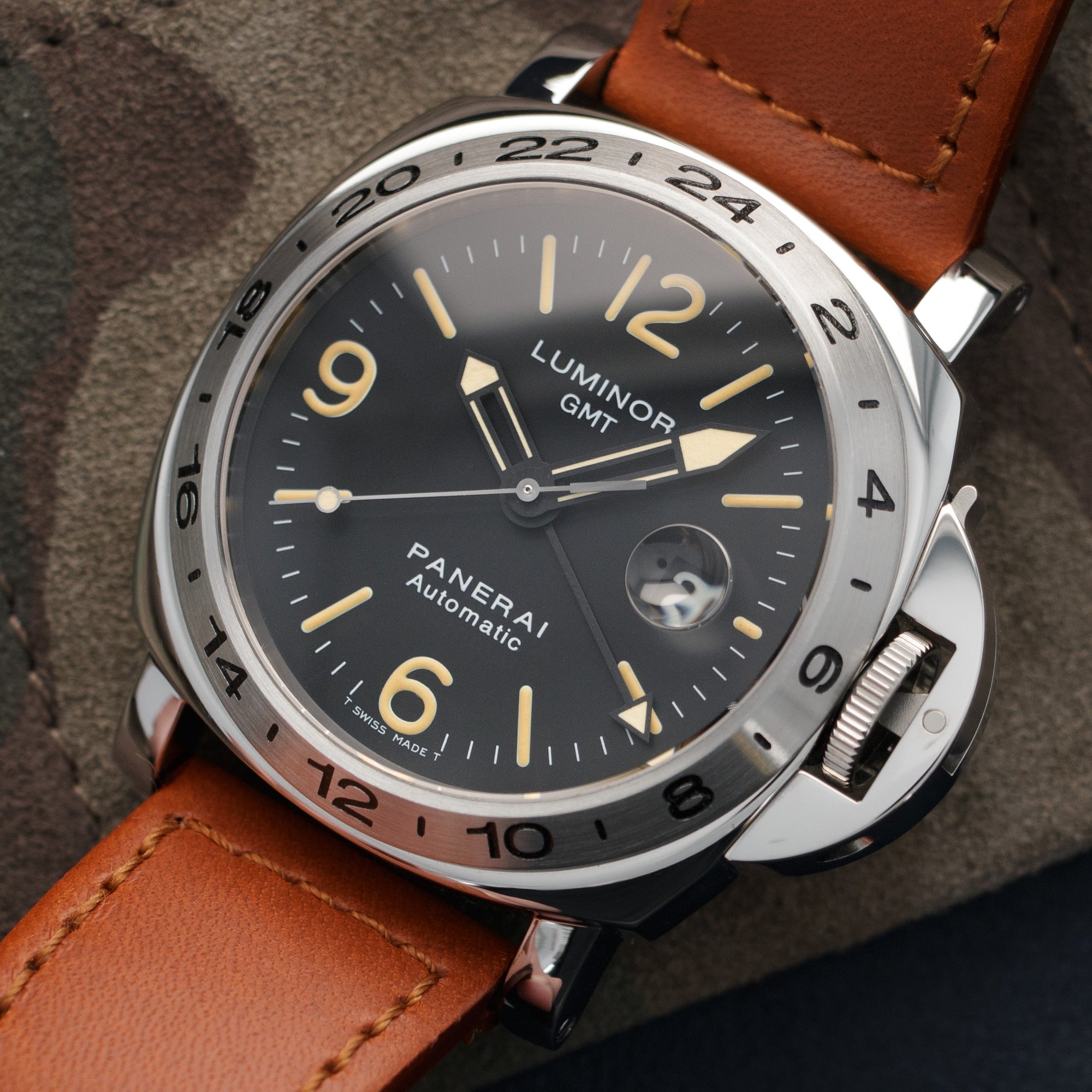 Panerai Luminor GMT PAM23 Steel The Keystone Watches