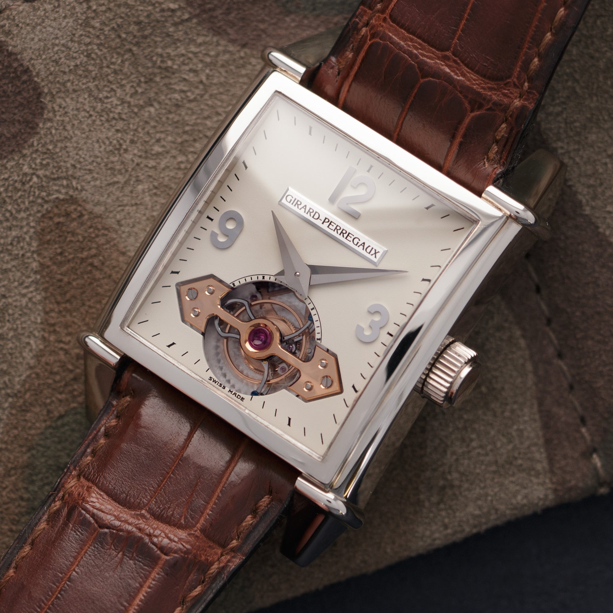 Girard Perregaux - Girard Perregaux White Gold 1945 Tourbillon Watch Ref. 9985 - The Keystone Watches