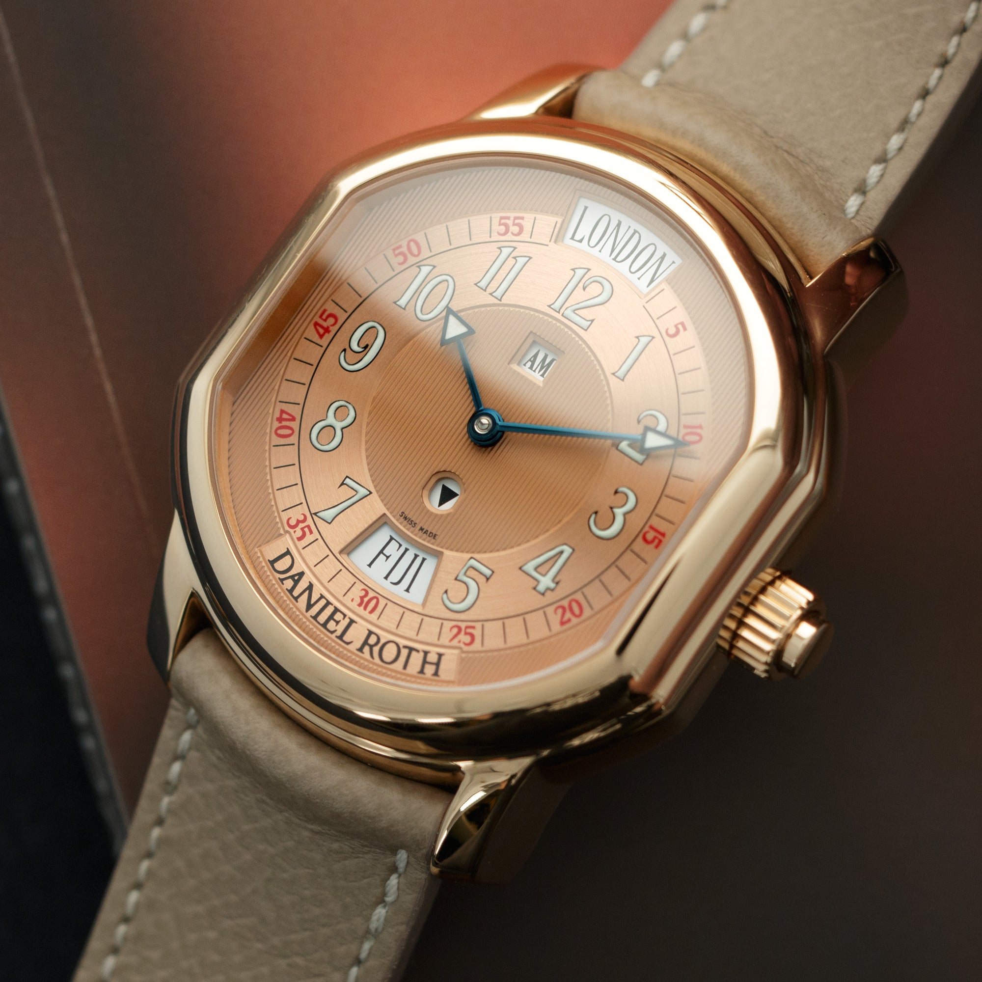 Daniel Roth - Daniel Roth Rose Gold Metropolitan World Time Watch - The Keystone Watches
