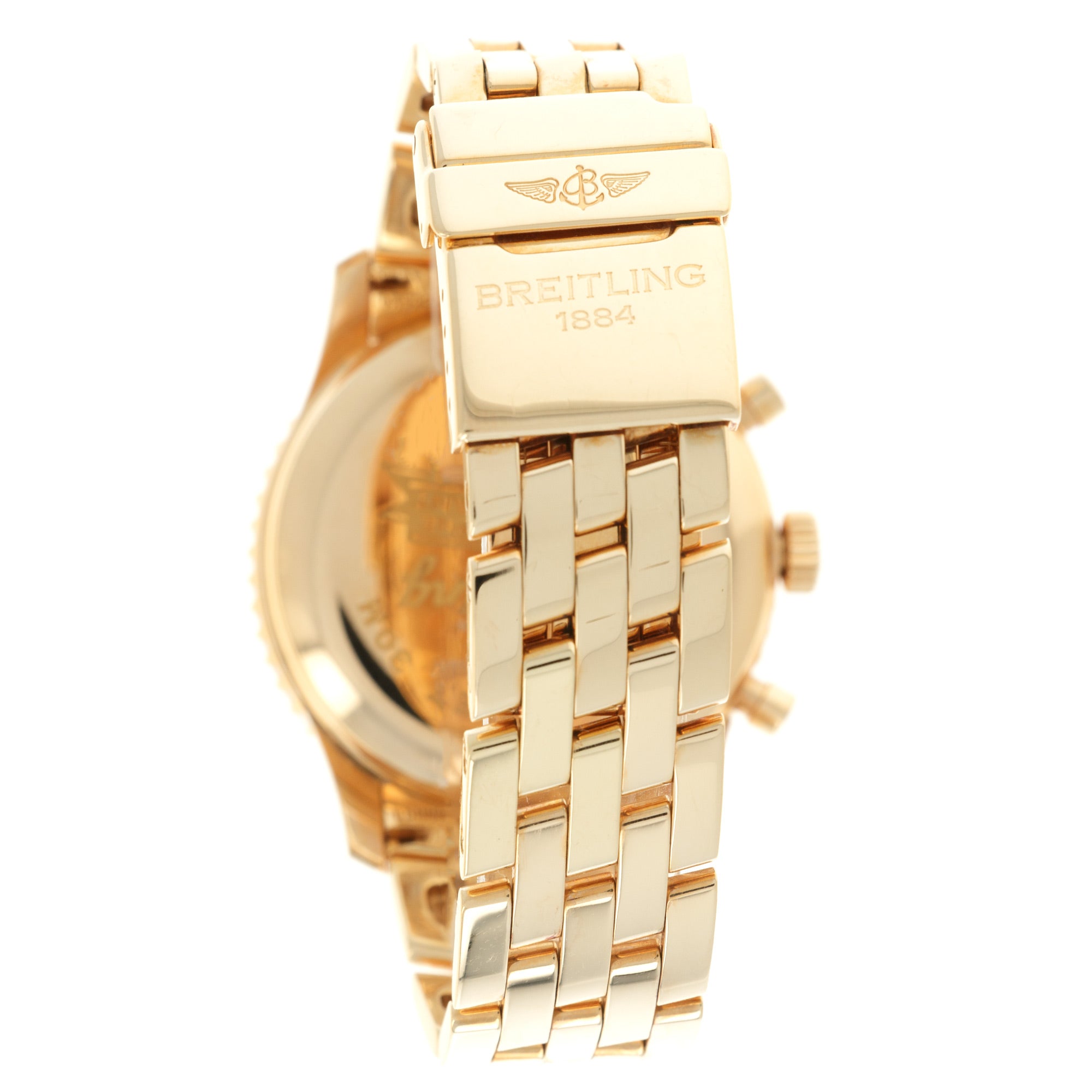 Breitling - Breitling Yellow Gold Montbrilliant Spatiographe Watch - The Keystone Watches