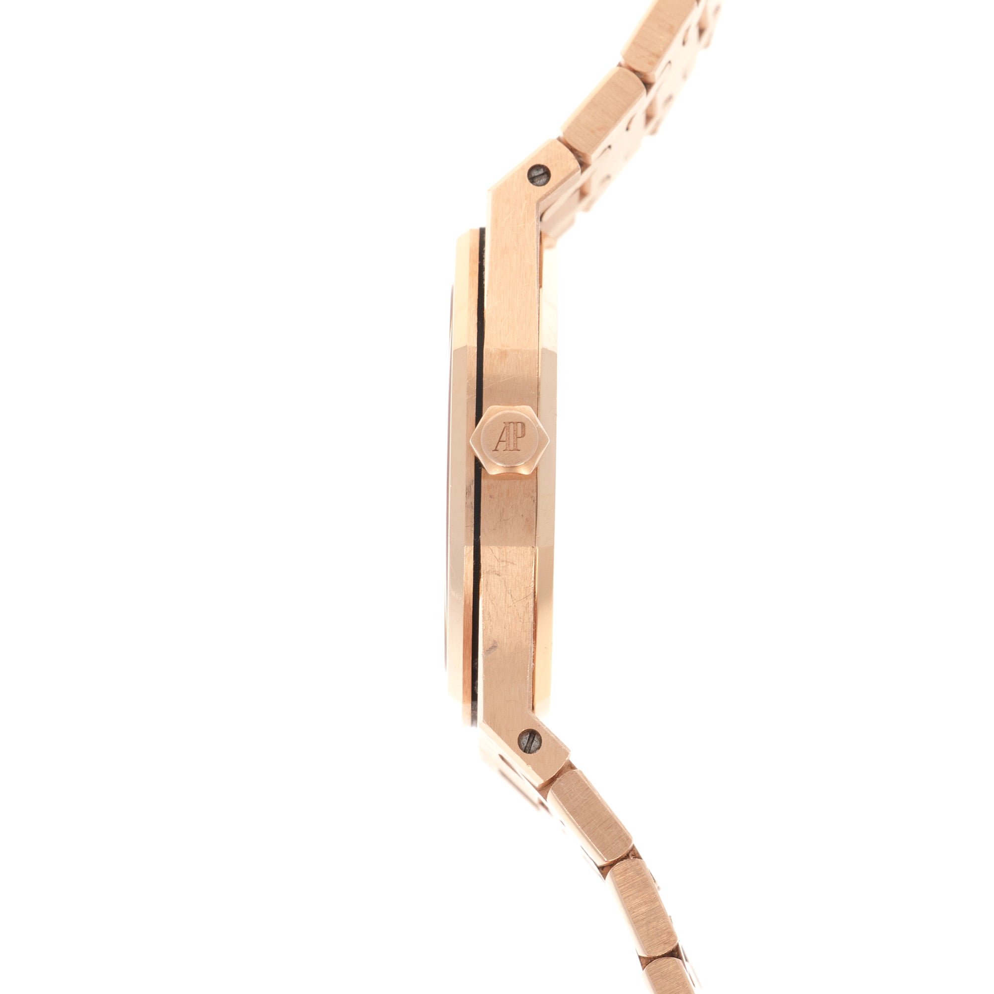 Audemars Piguet - Audemars Piguet Rose Gold Royal Oak Diamond Watch Ref. 67651 - The Keystone Watches