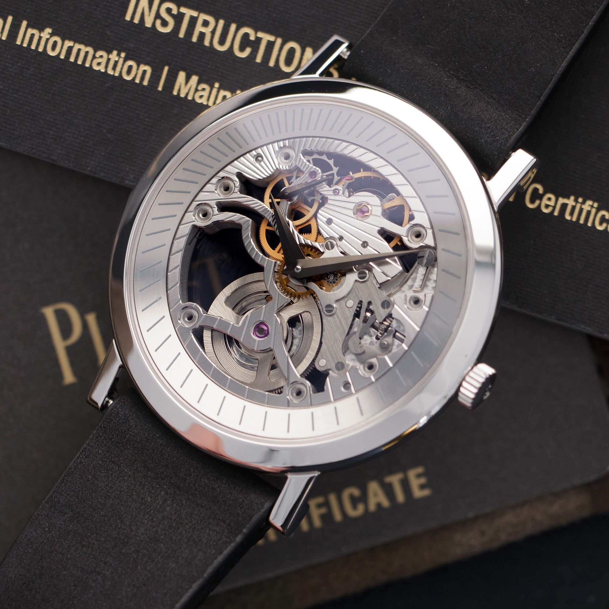 Piaget - Piaget White Gold Altiplano Skeleton Watch - The Keystone Watches