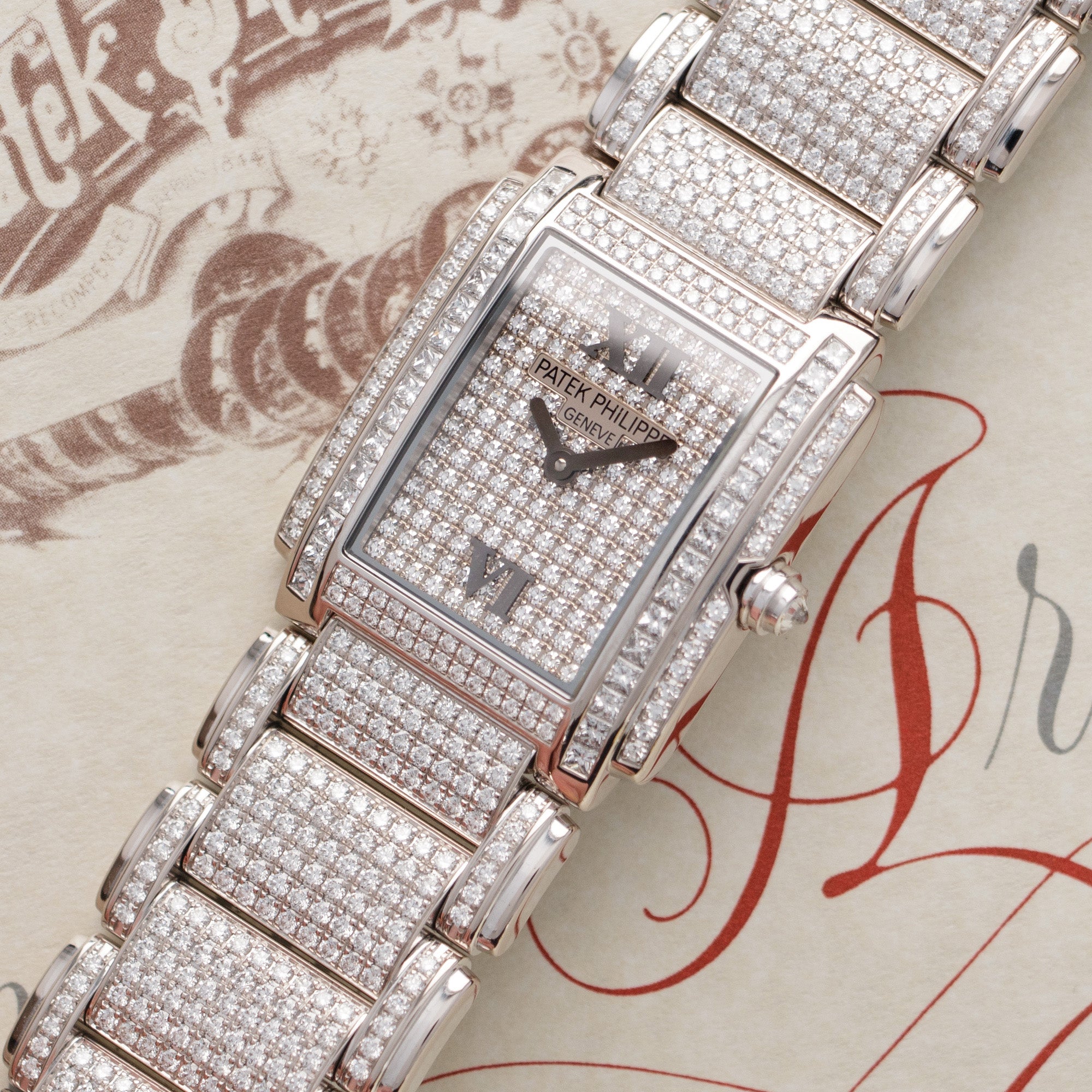 All diamond patek best sale