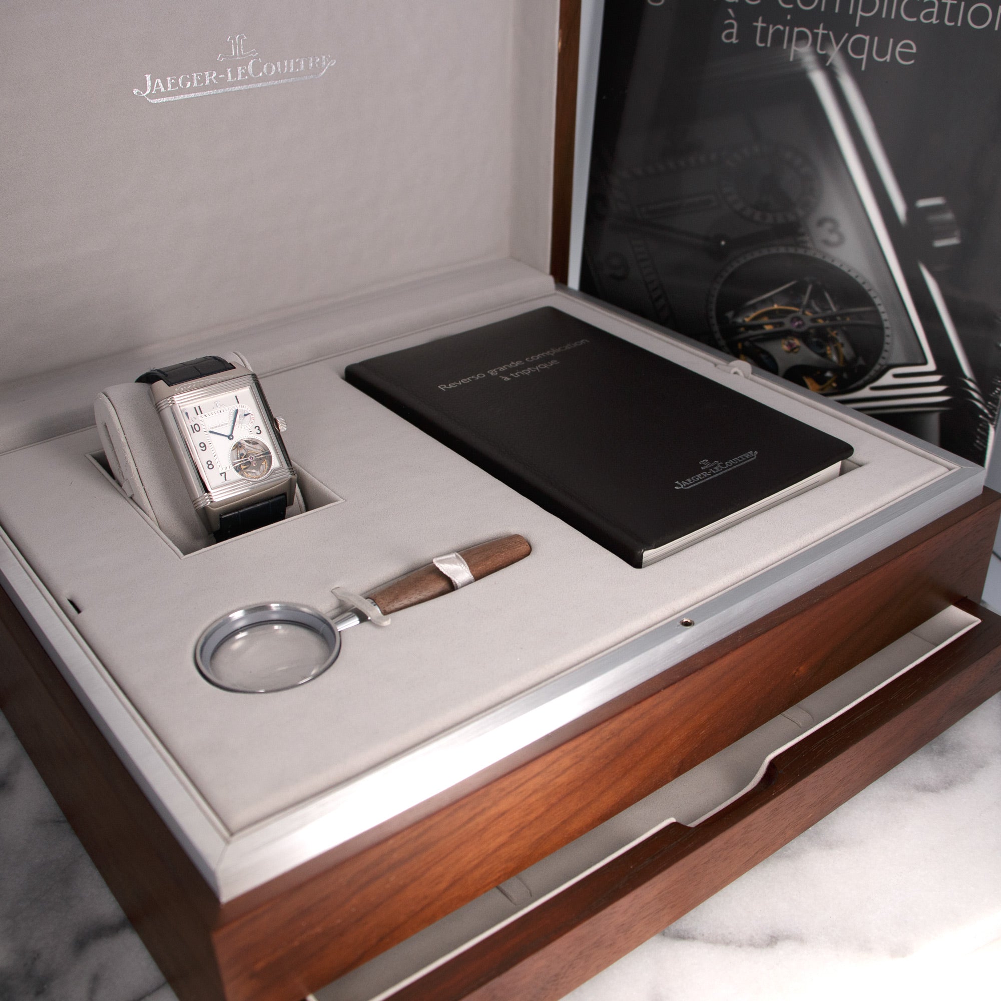 Jaeger LeCoultre - Jaeger Lecoultre Platinum Reverso Grand Complication Triptyque Watch Ref. 241.6.65 - The Keystone Watches