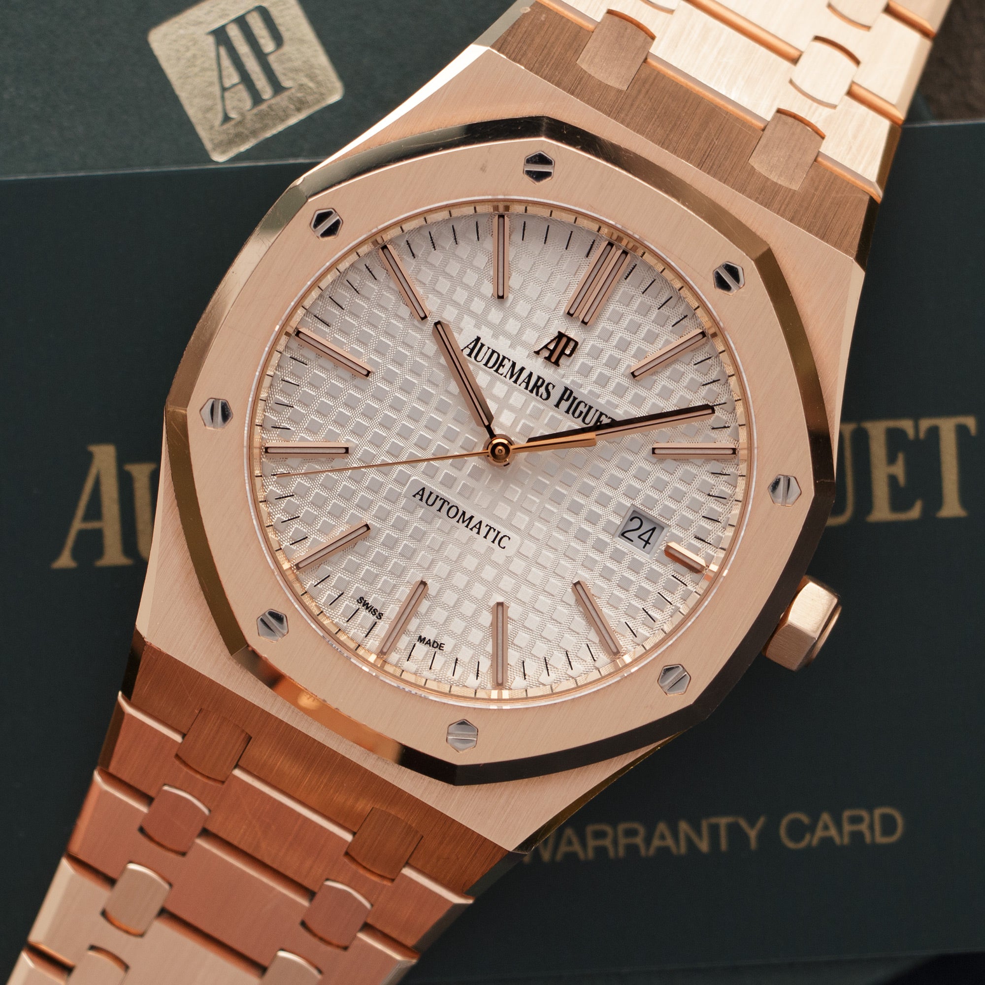 Audemars Piguet Rose Gold Royal Oak Watch 15400