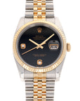 Rolex - Rolex Two-Tone Datejust Onyx Diamond Watch Ref. 116233 - The Keystone Watches