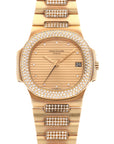 Patek Philippe - Patek Philippe Yellow Gold Nautilus Diamond Watch Ref. 3800 - The Keystone Watches