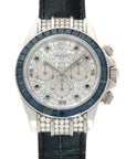 Rolex - Rolex White Gold Daytona Zenith Diamond & Sapphire Watch Ref. 16599 - The Keystone Watches