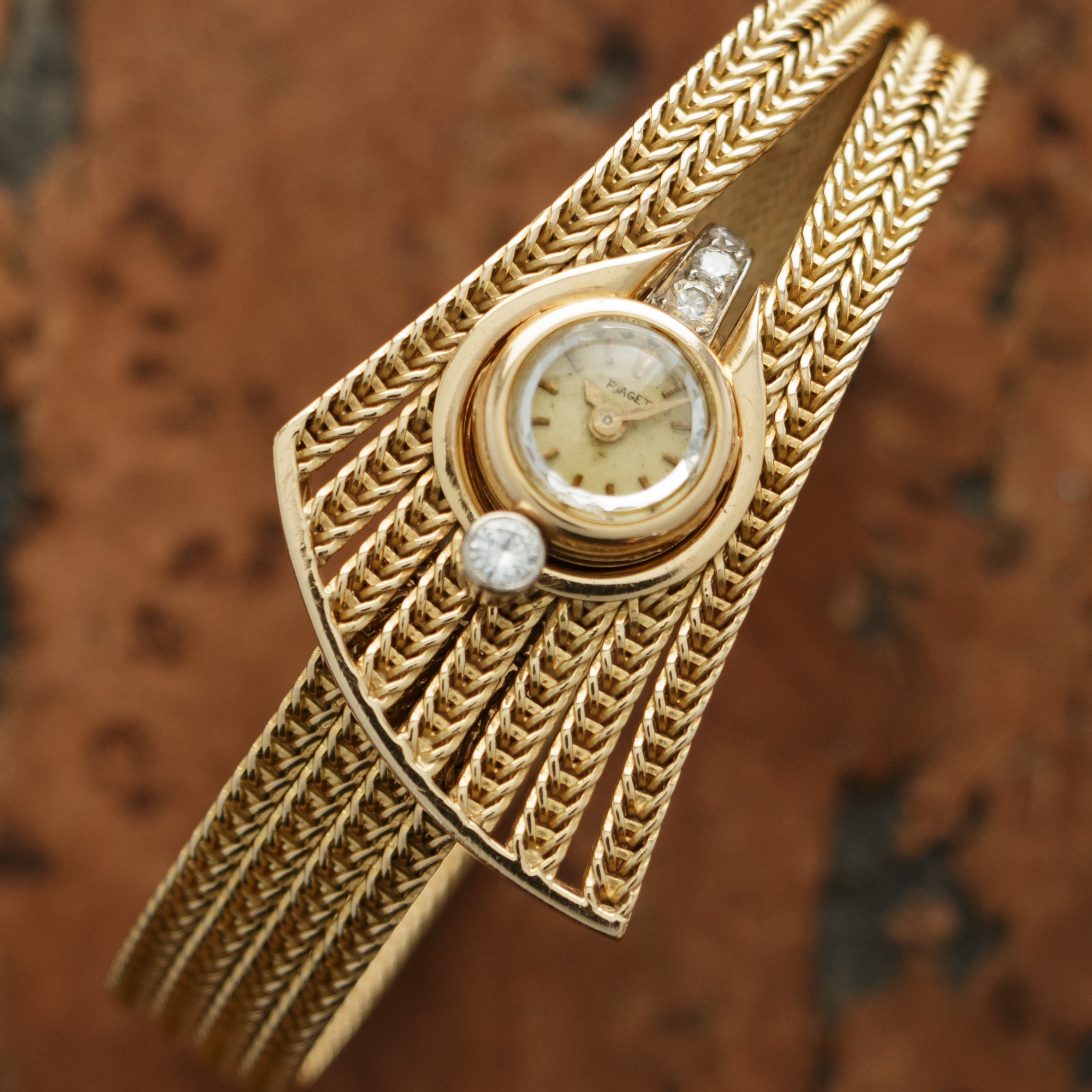 Piaget - Piaget Yellow Gold Diamond Watch, 1960s - The Keystone Watches