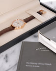 A. Lange & Sohne - A Lange & Sohne Rose Gold Saxonia Dual Time Watch Ref. 385.032 - The Keystone Watches