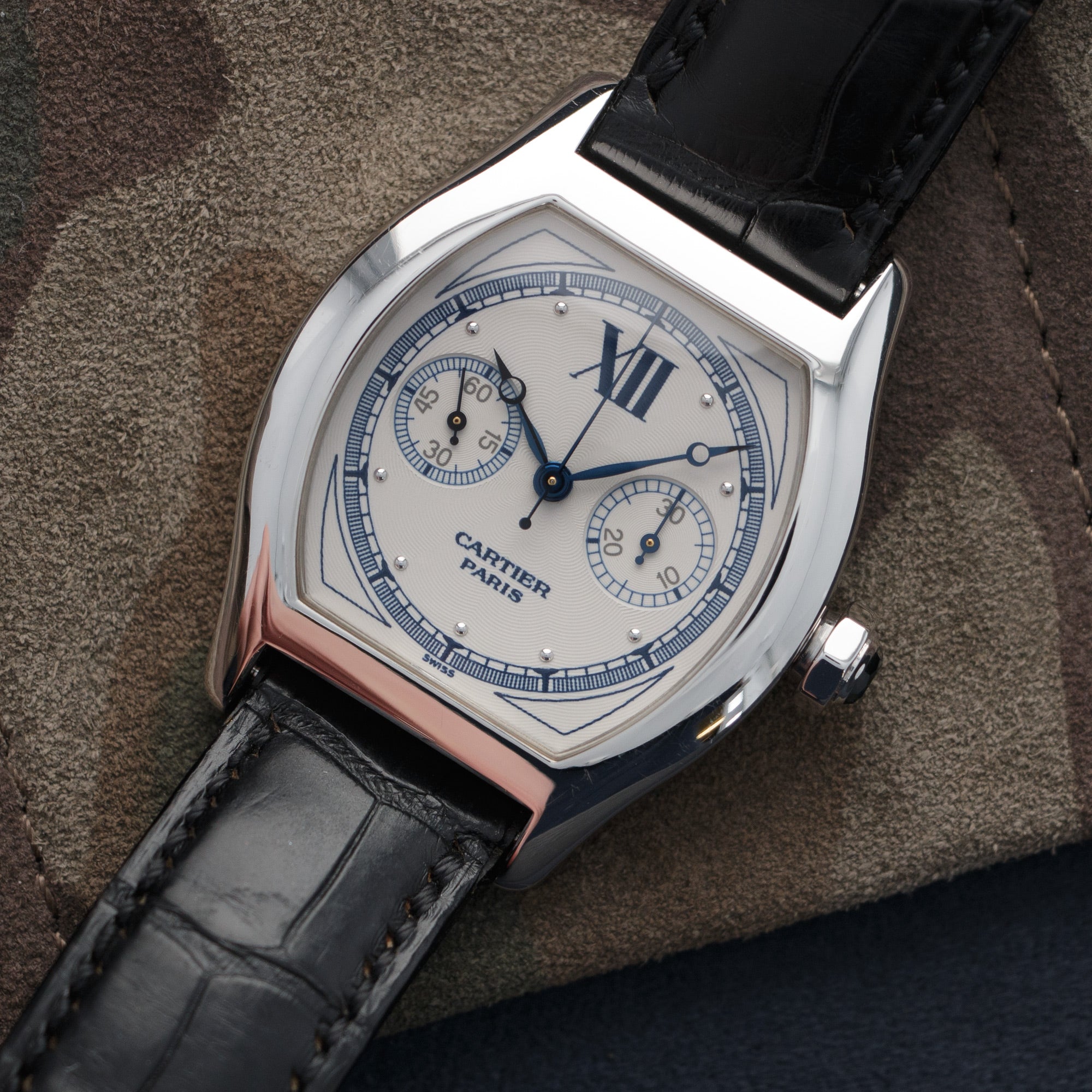 Cartier Tortue 2396B 18k WG The Keystone Watches