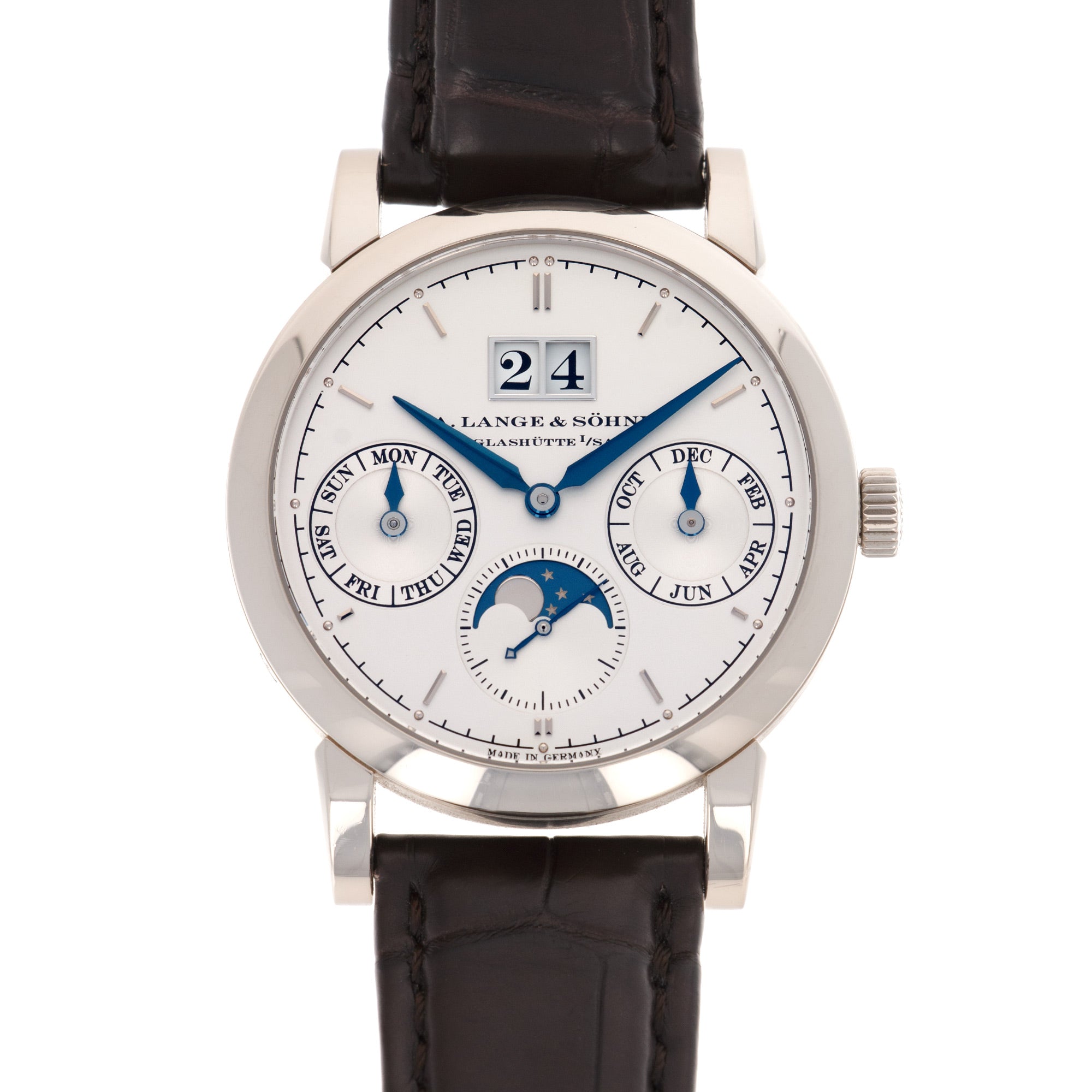 A. Lange & Sohne - A Lange & Sohne White Gold Saxonia Annual Calendar Watch, Ref. 330.026 - The Keystone Watches