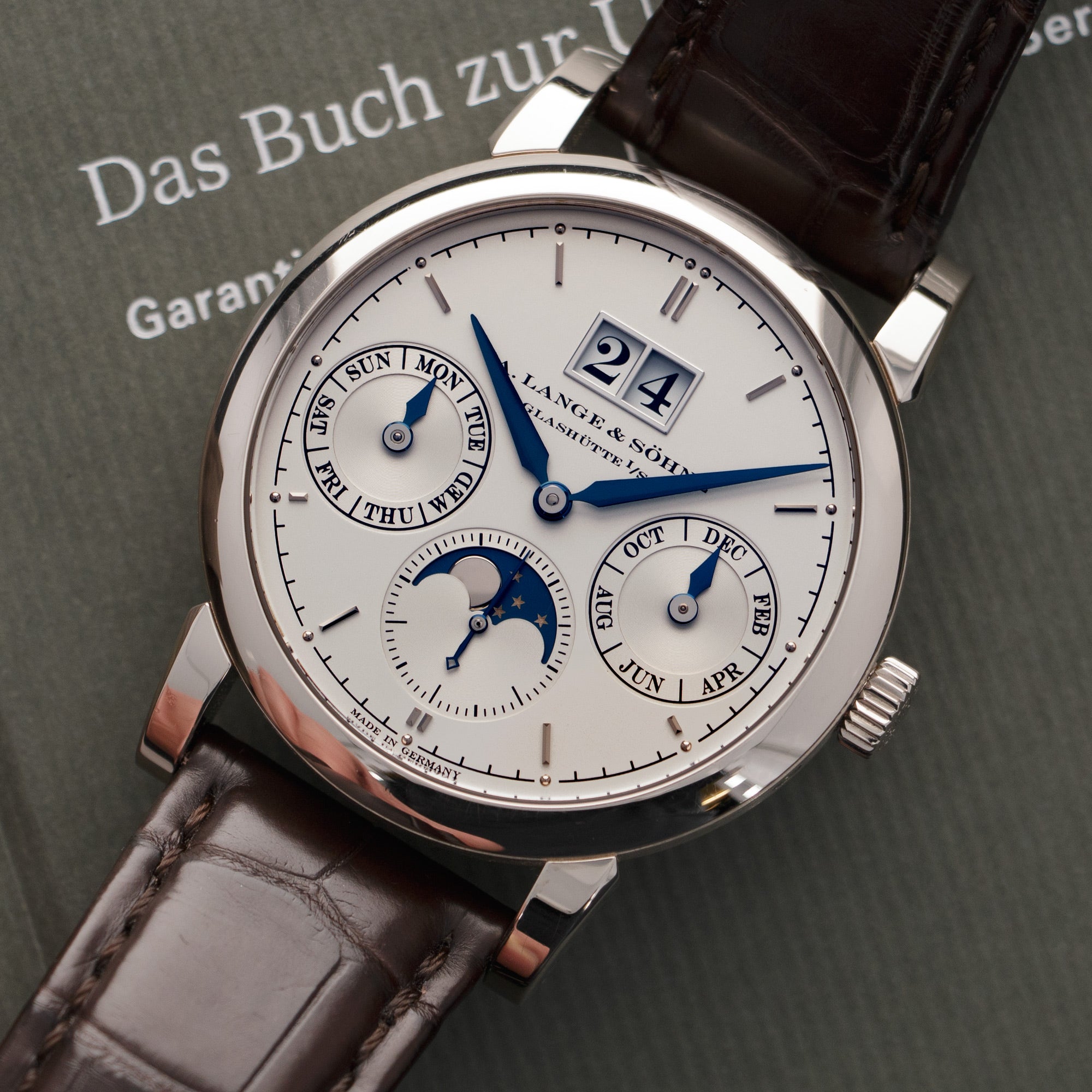 A. Lange & Sohne - A Lange & Sohne White Gold Saxonia Annual Calendar Watch, Ref. 330.026 - The Keystone Watches