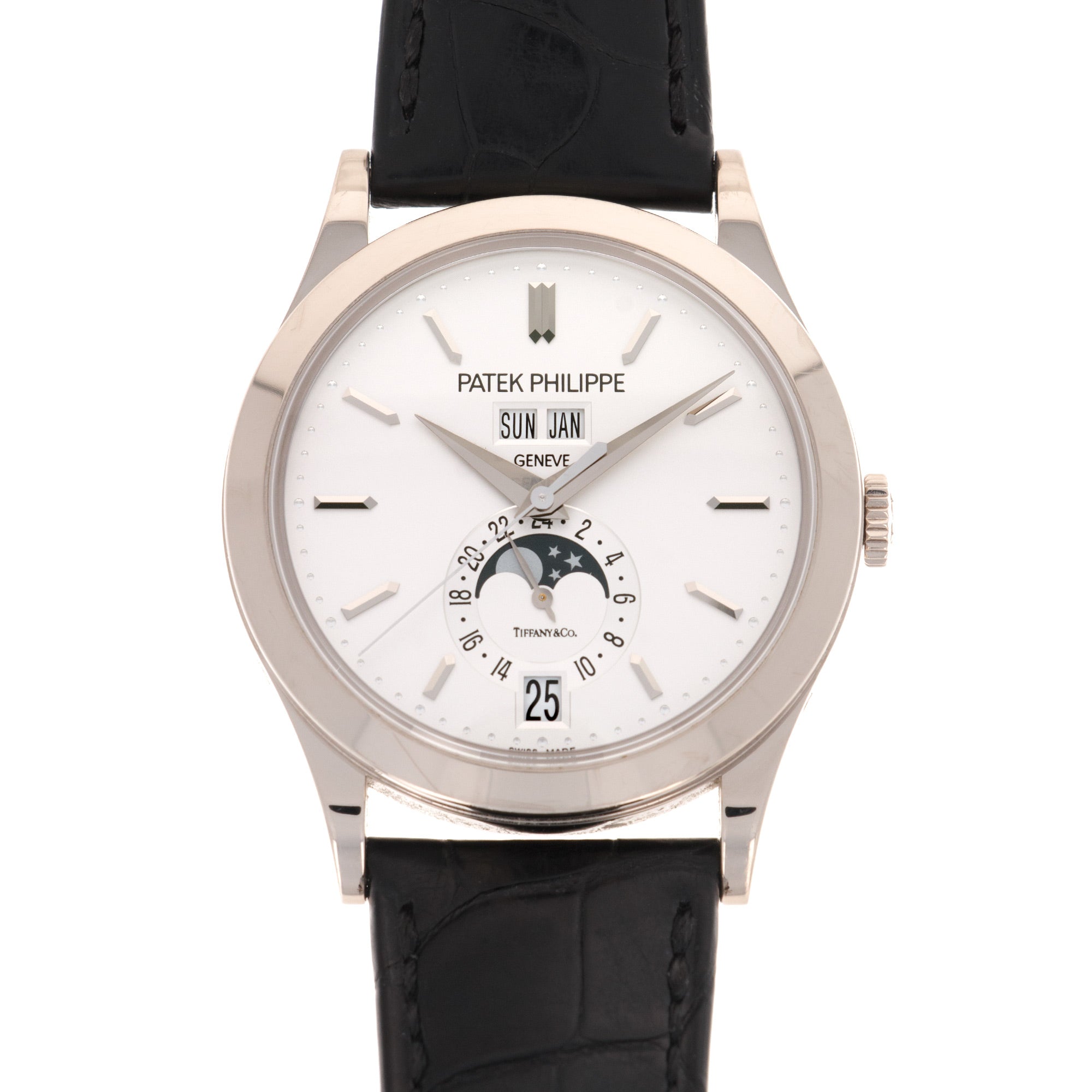 Patek Philippe - Patek Philippe White Gold Annual Calendar Watch, Ref. 5396. Retailed by Tiffany & Co. - The Keystone Watches