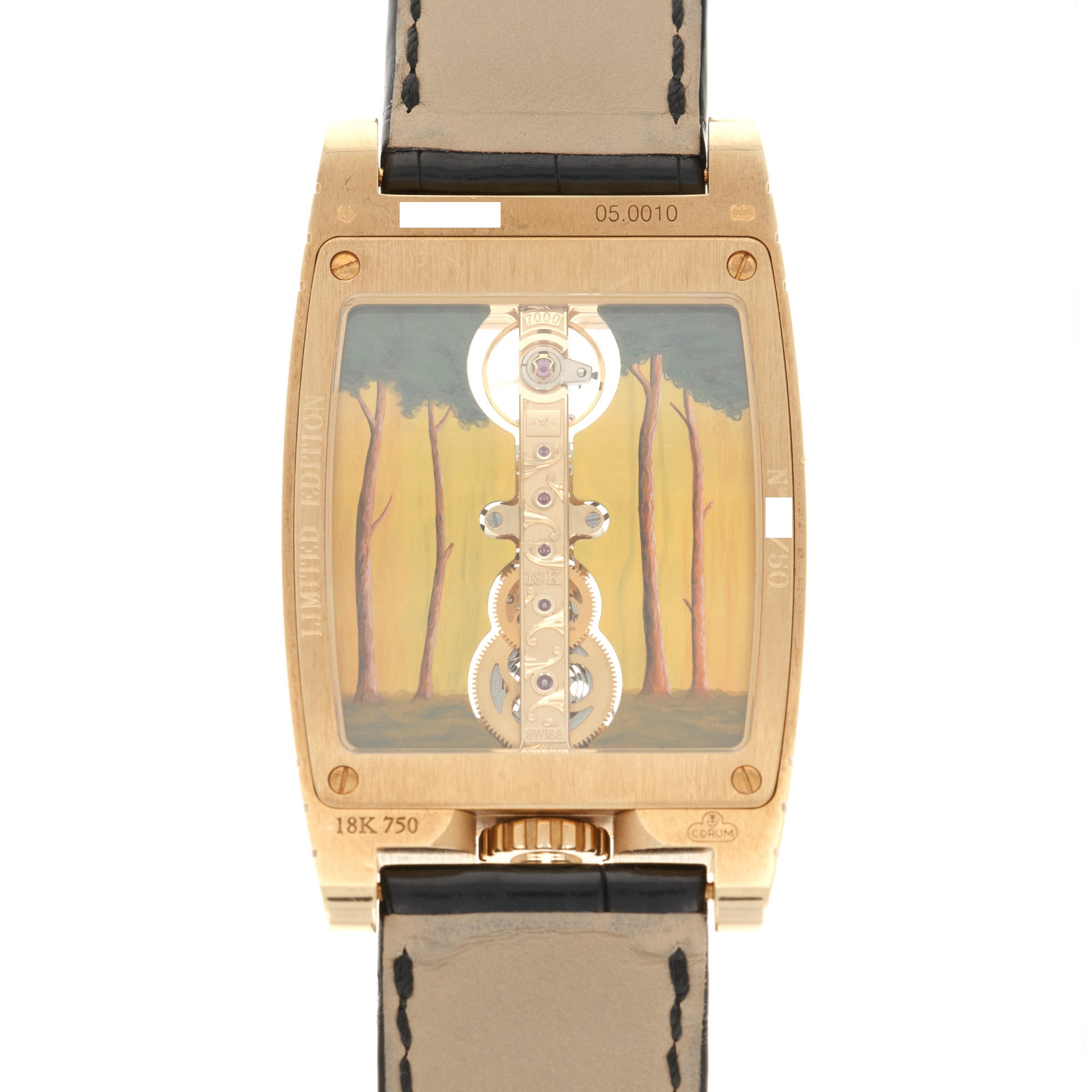 Corum - Corum Rose Gold Golden Bridge Adam & Eve Watch - The Keystone Watches