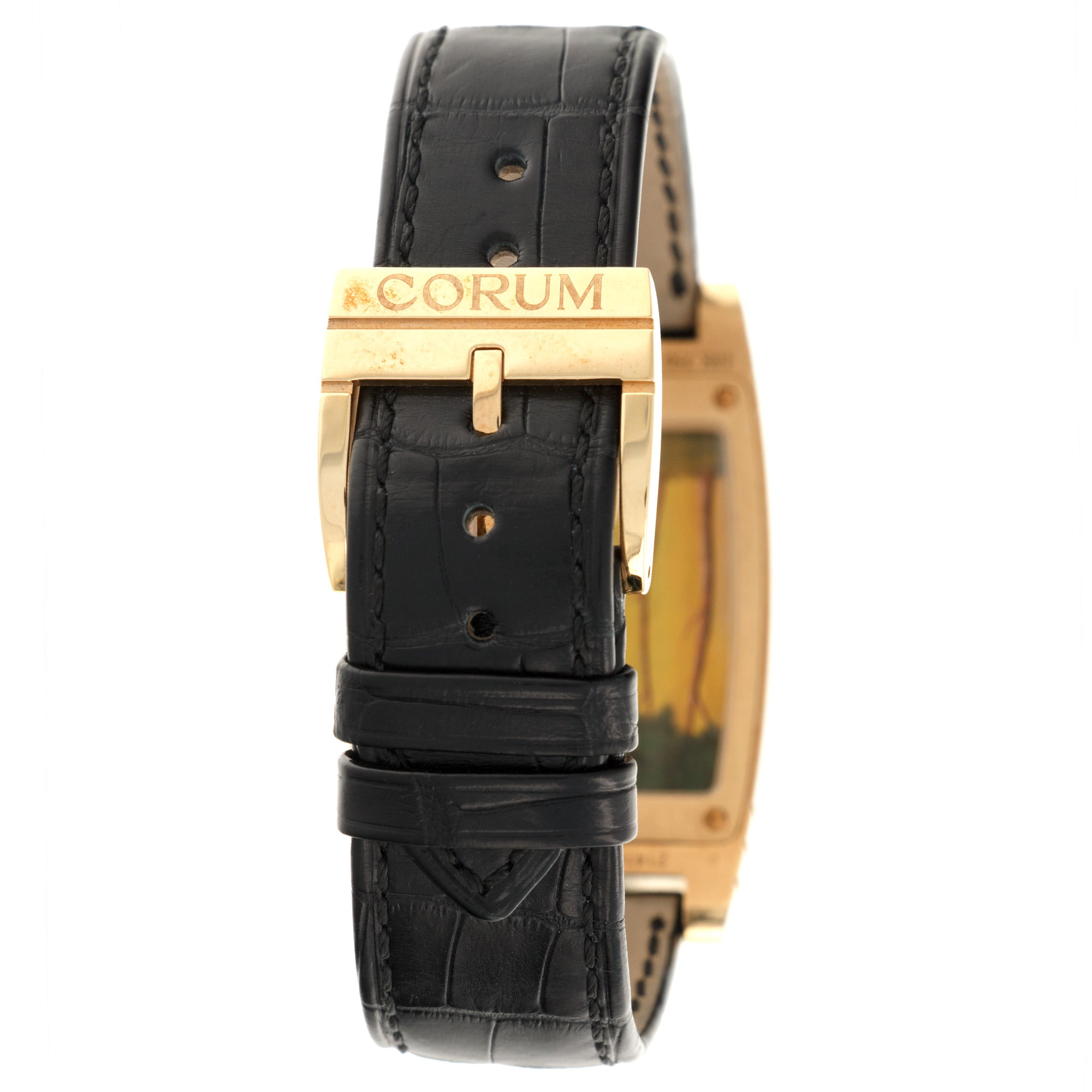 Corum - Corum Rose Gold Golden Bridge Adam & Eve Watch - The Keystone Watches