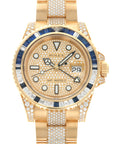 Rolex - Rolex Yellow Gold GMT-Master II Diamond Sapphire Watch Ref. 116758 - The Keystone Watches