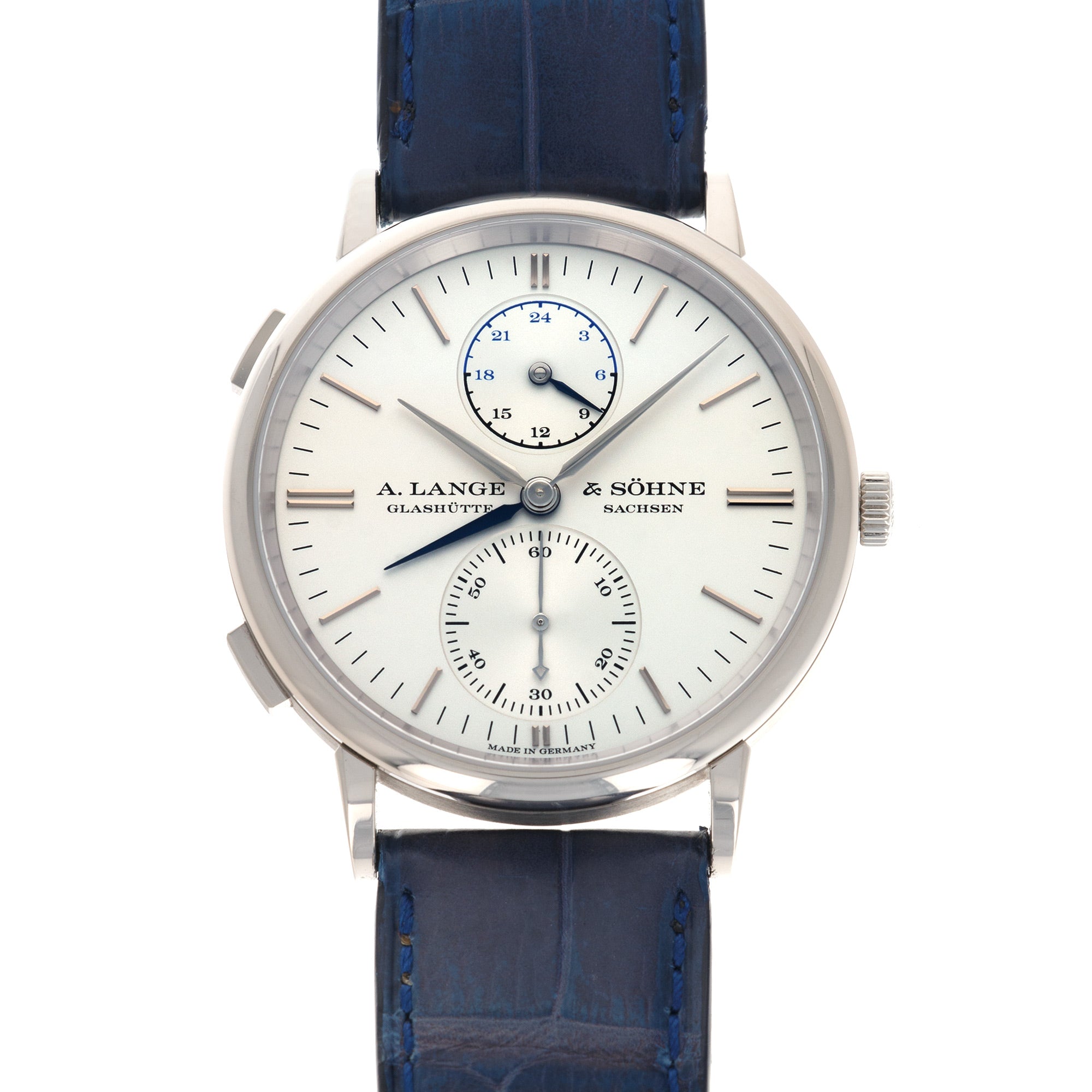 A. Lange & Sohne - A. Lange & Sohne White Gold Dual TIme Watch, Ref. 386.026 - The Keystone Watches