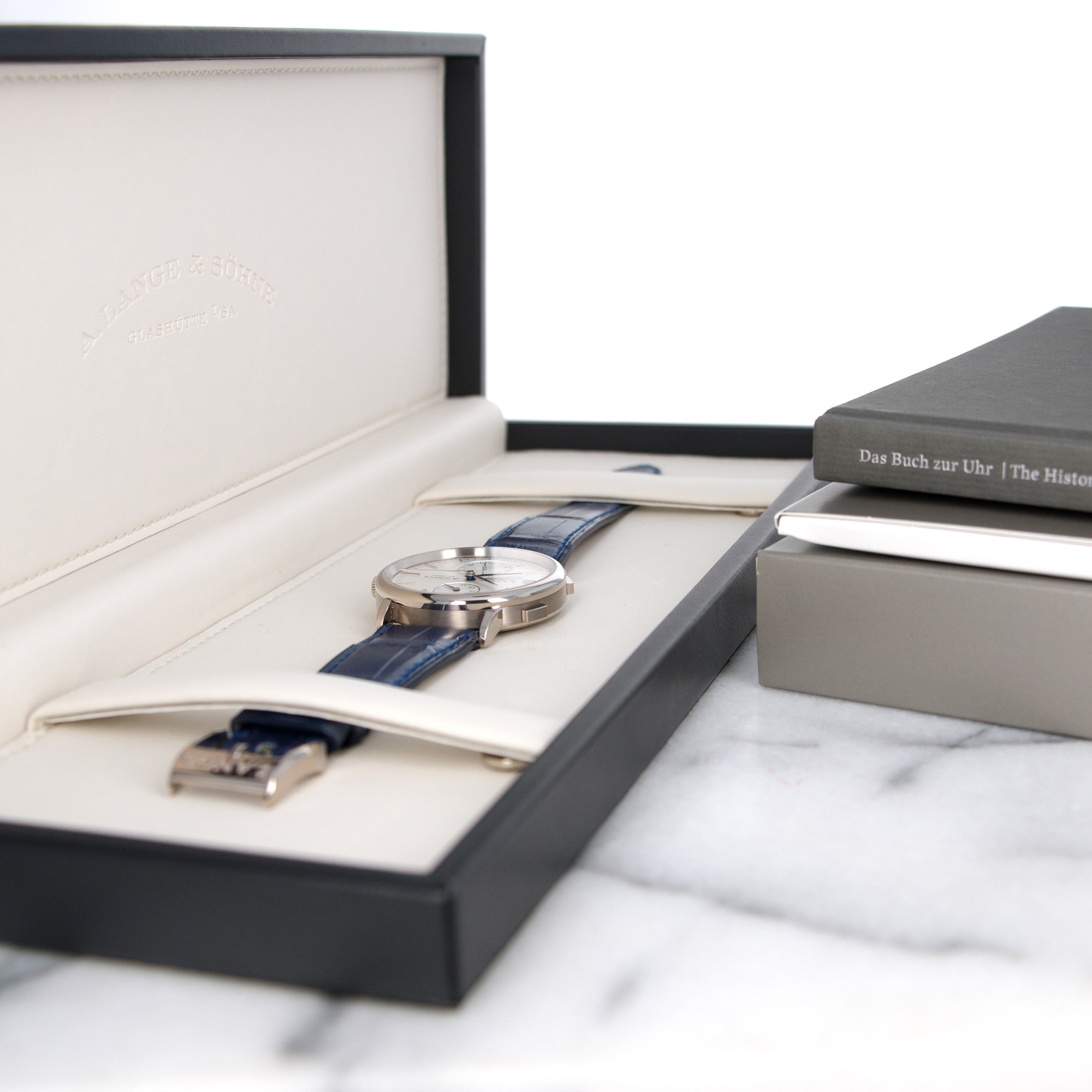 A. Lange & Sohne - A. Lange & Sohne White Gold Dual TIme Watch, Ref. 386.026 - The Keystone Watches