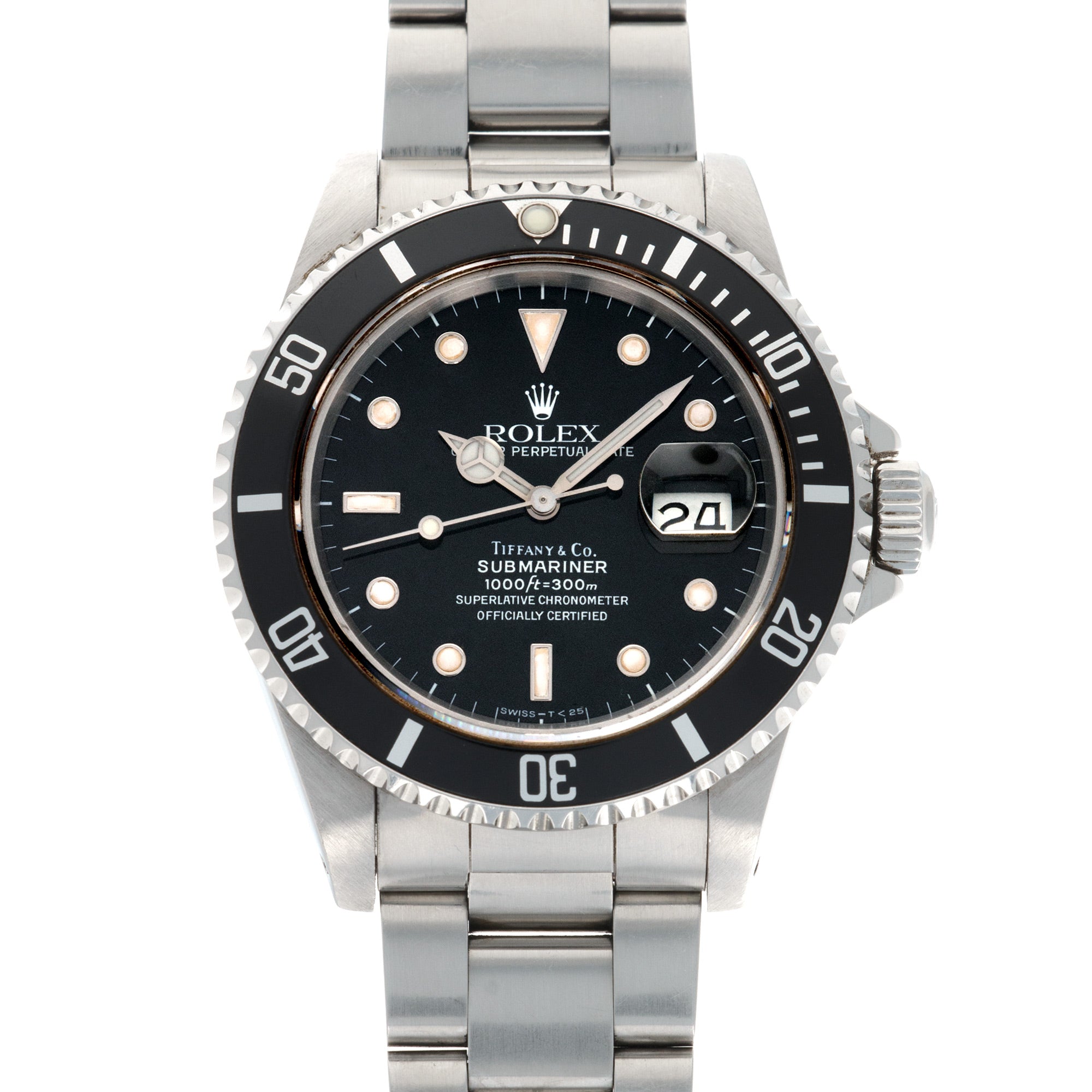 Rolex - Rolex Tiffany Submariner Watch Ref. 16800, with Tiffany & Co Warranty - The Keystone Watches