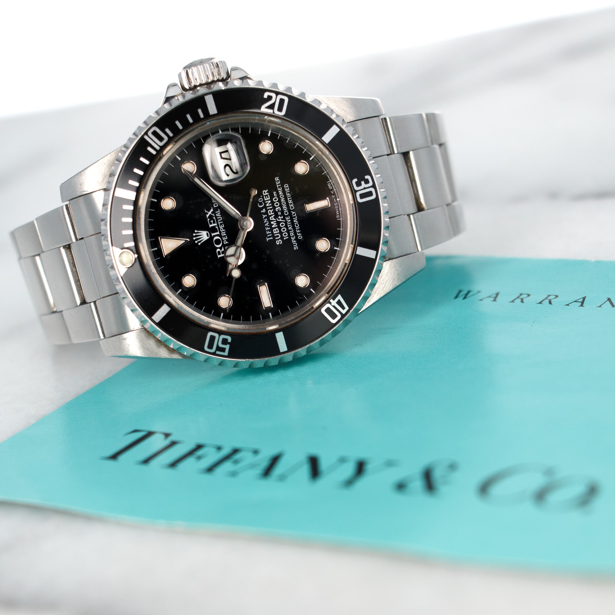 Rolex - Rolex Tiffany Submariner Watch Ref. 16800, with Tiffany & Co Warranty - The Keystone Watches
