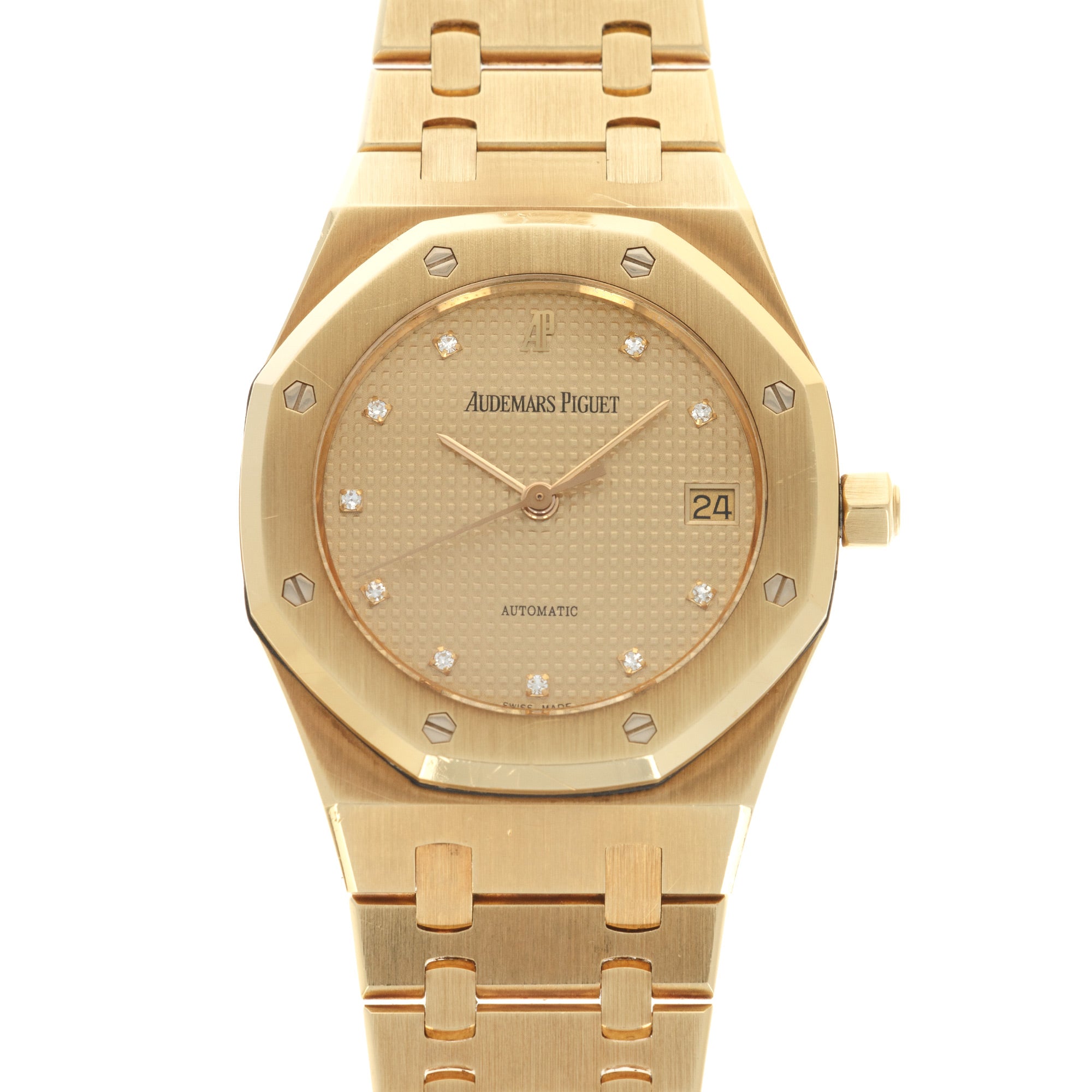 Audemars Piguet - Audemars Piguet Yellow Gold Royal Oak Diamond Watch Ref. 15000 - The Keystone Watches