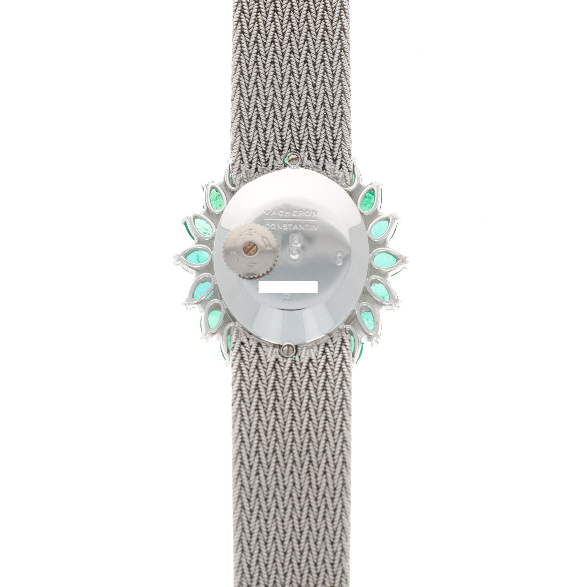 Vacheron Constantin - Vacheron Constantin White Gold Diamond & Emerald Watch - The Keystone Watches