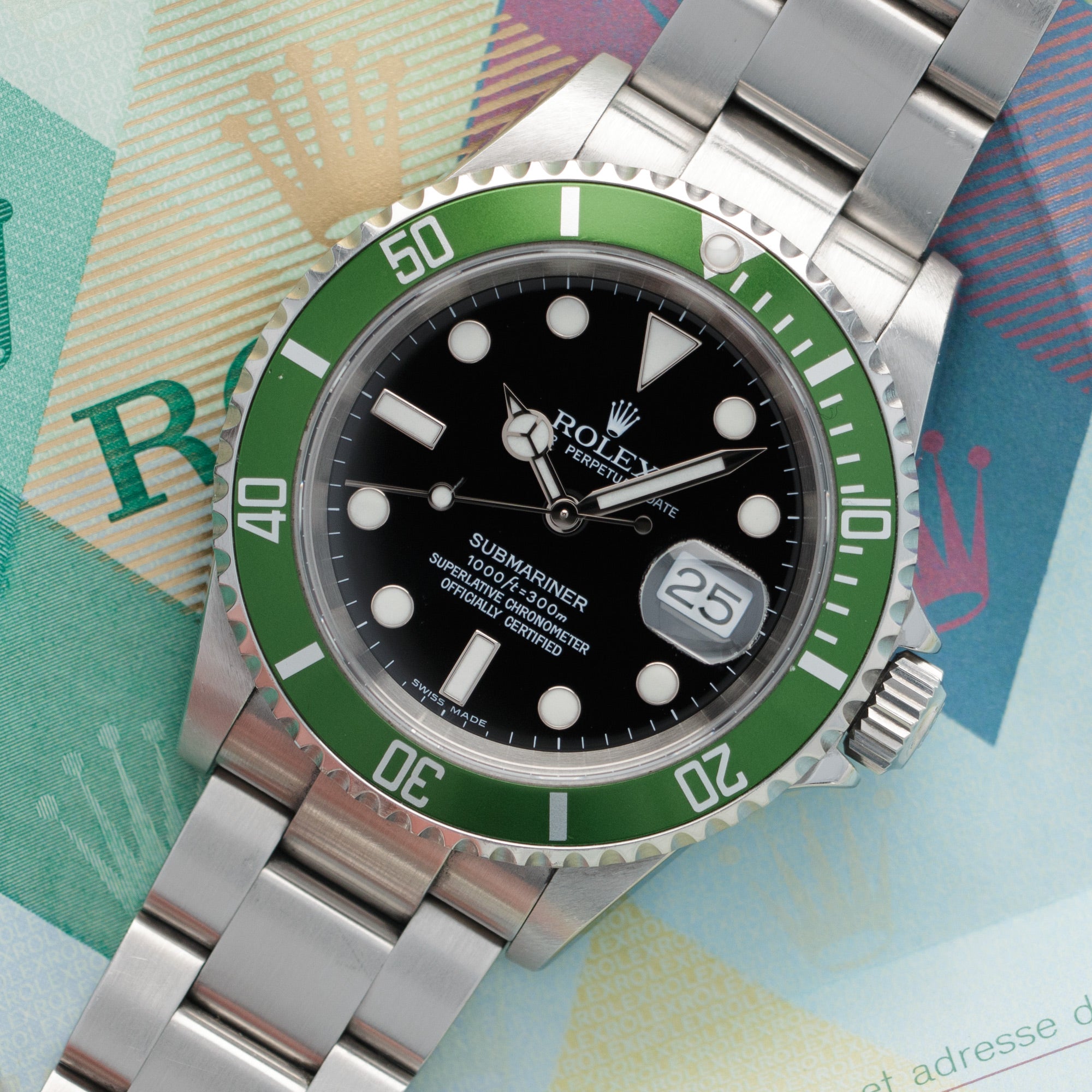 Rolex - Rolex Submariner Anniversary Watch Ref. 16610, with Original Box and Papers - The Keystone Watches