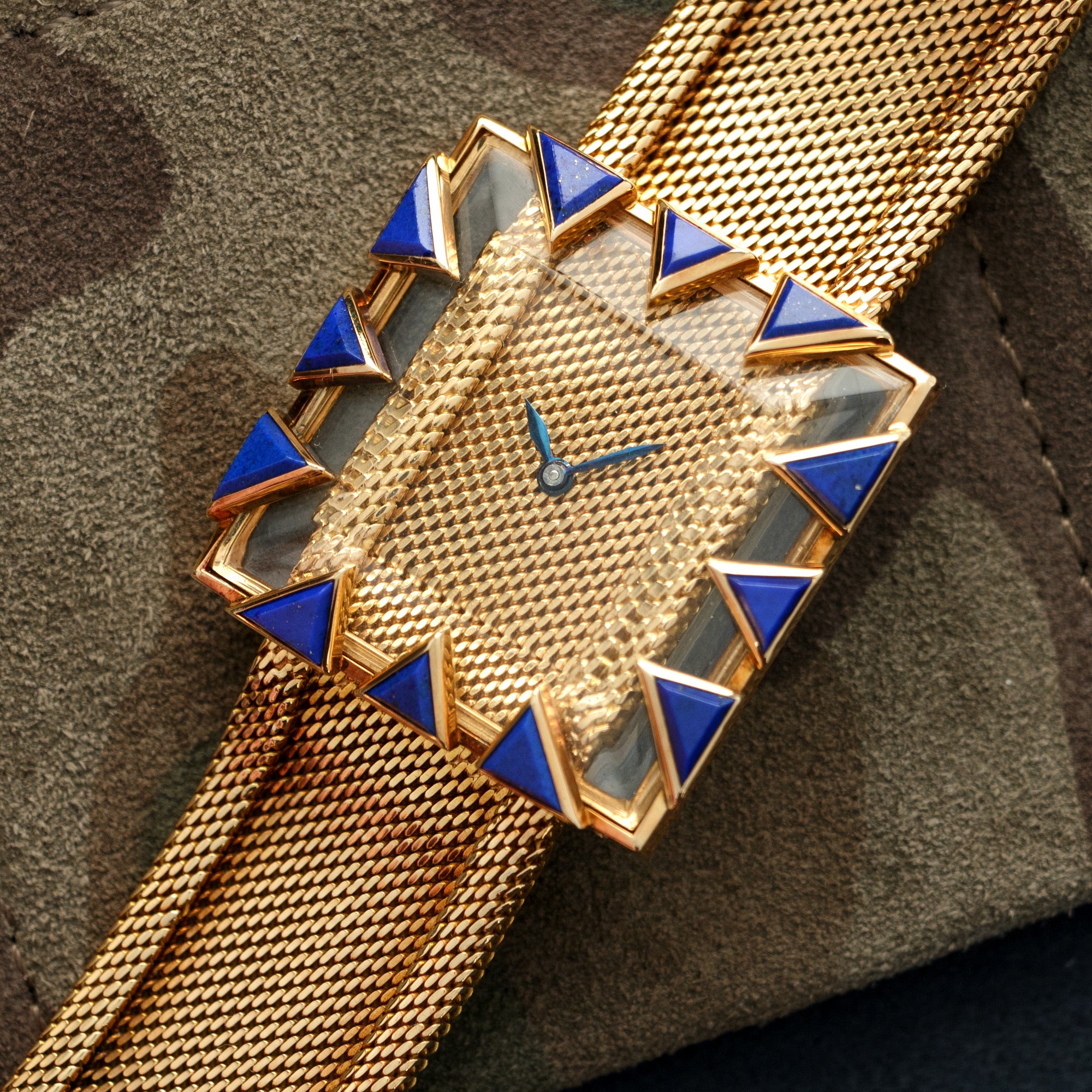 Gubelin - Gubelin Yellow Gold Lapis Watch - The Keystone Watches