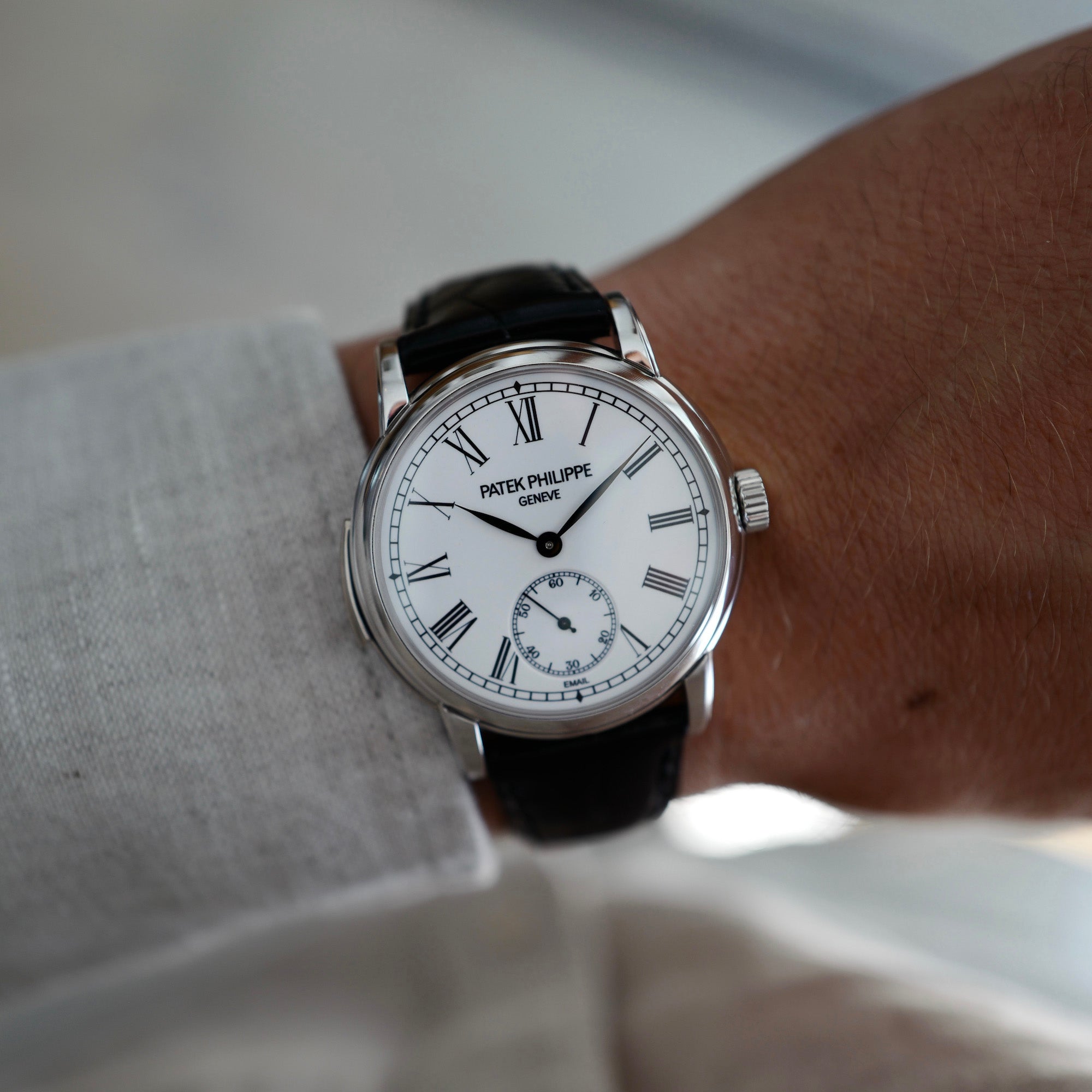 Patek Philippe - Patek Philippe Platinum Minute Repeater Enamel Dial Watch Ref. 5078 - The Keystone Watches