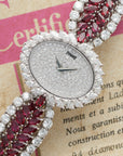 Piaget - Piaget White Gold Diamond & Ruby Bracelet Watch - The Keystone Watches