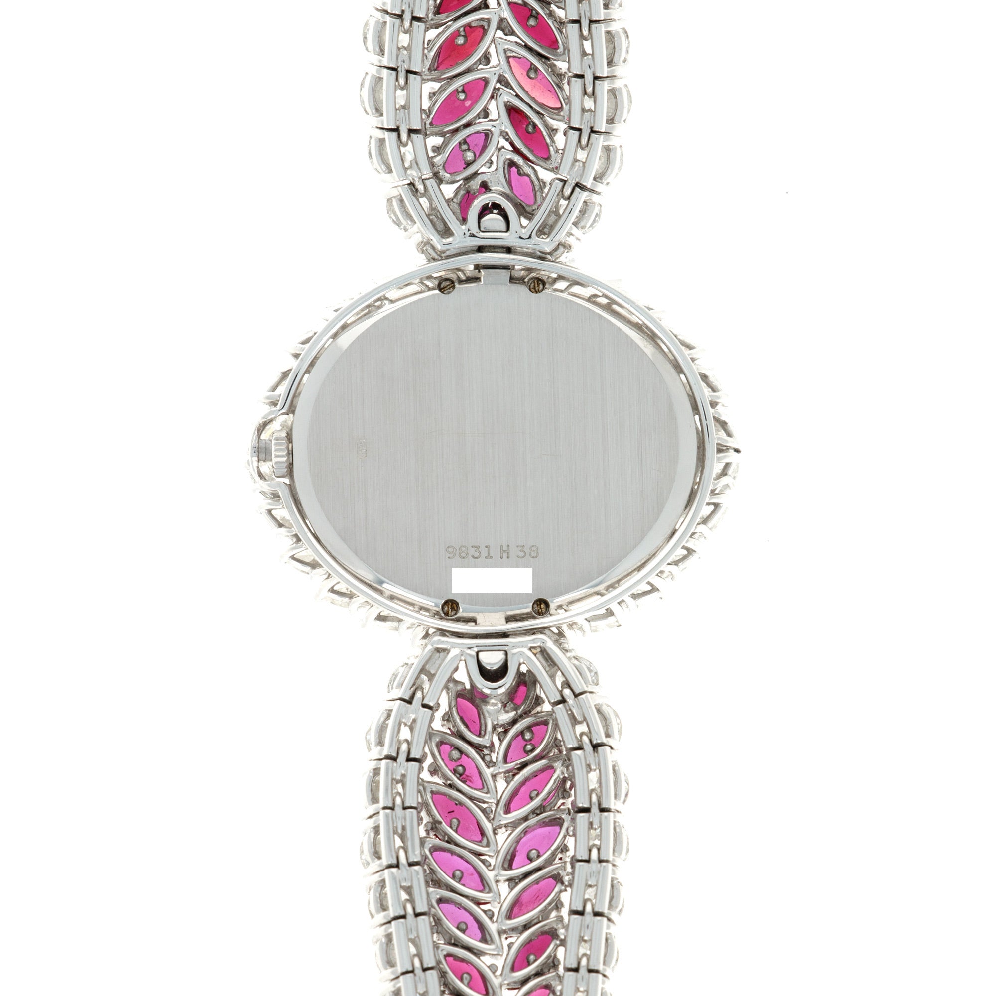 Piaget - Piaget White Gold Diamond & Ruby Bracelet Watch - The Keystone Watches