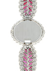Piaget - Piaget White Gold Diamond & Ruby Bracelet Watch - The Keystone Watches