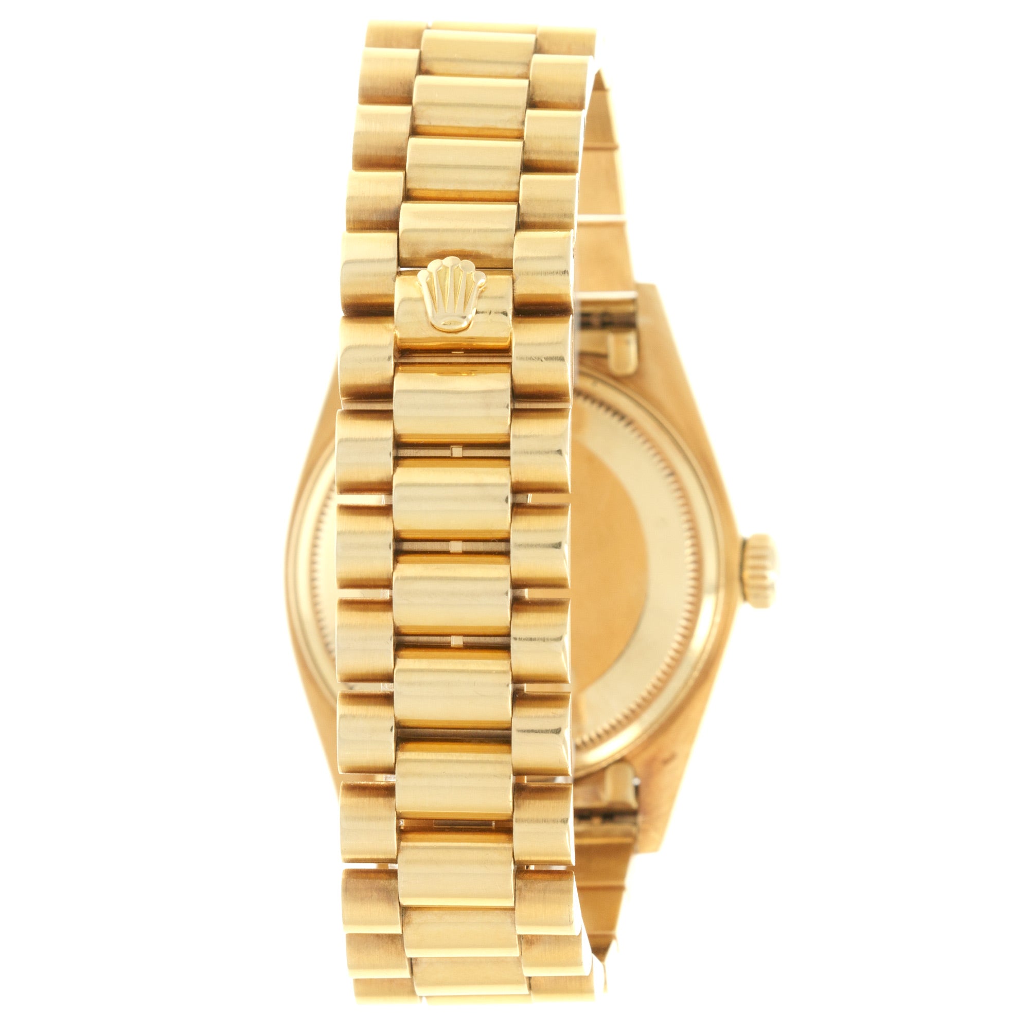 Rolex - Rolex Yellow Gold Day-Date Red Vignette Diamond Watch Ref. 18048 - The Keystone Watches