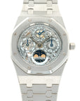 Audemars Piguet - Audemars Piguet Platinum Royal Oak Quantieme Perpetual Skeleton Watch, Ref. 25829PT - The Keystone Watches