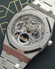 Audemars Piguet - Audemars Piguet Platinum Royal Oak Quantieme Perpetual Skeleton Watch, Ref. 25829PT - The Keystone Watches