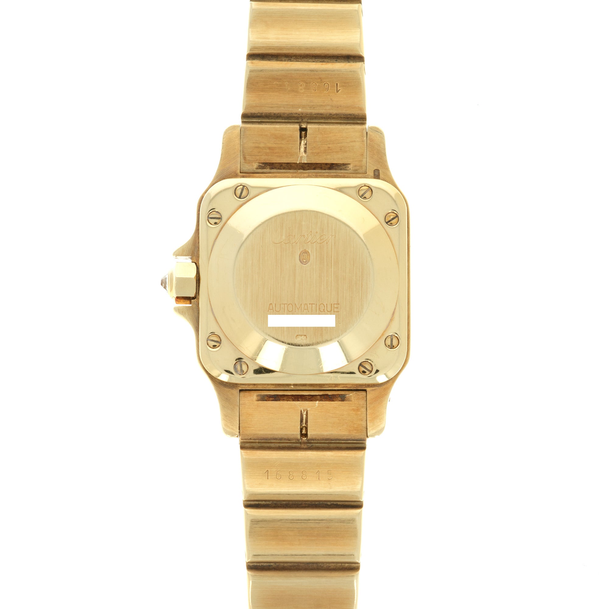 Cartier - Cartier Yellow Gold Santos Diamond Watch - The Keystone Watches