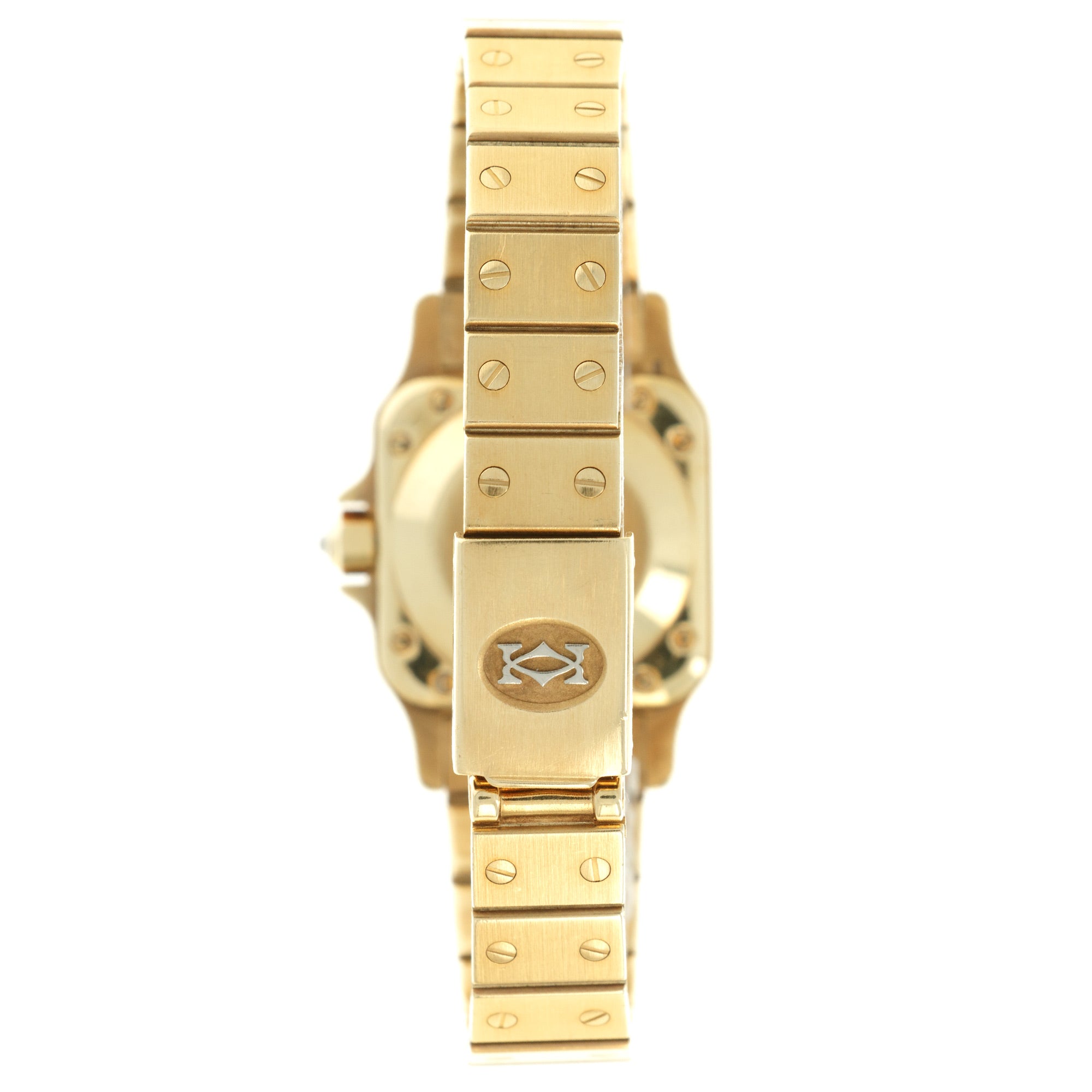 Cartier - Cartier Yellow Gold Santos Diamond Watch - The Keystone Watches