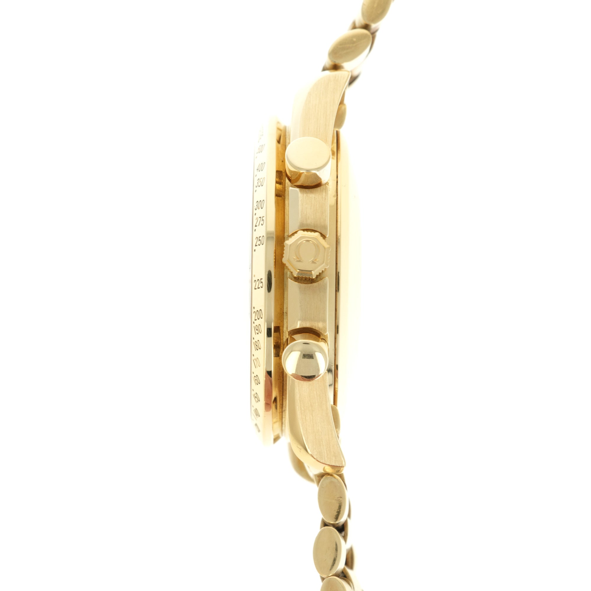 Omega - Omega Speedmaster Yellow Gold Chronograph - The Keystone Watches
