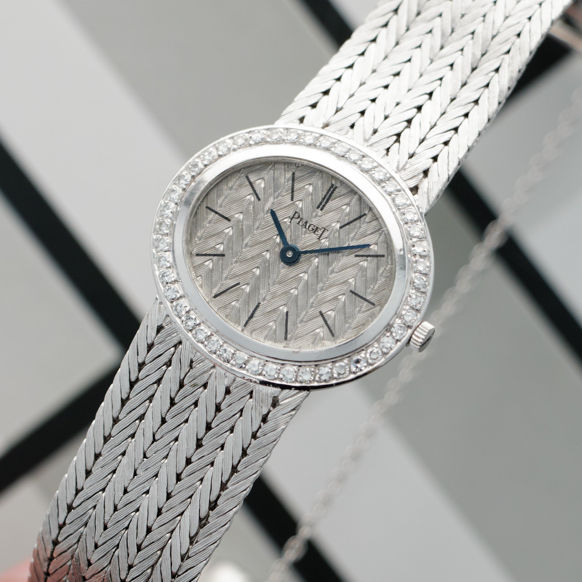 Piaget - Piaget White Gold Diamond Watch, 1960s - The Keystone Watches
