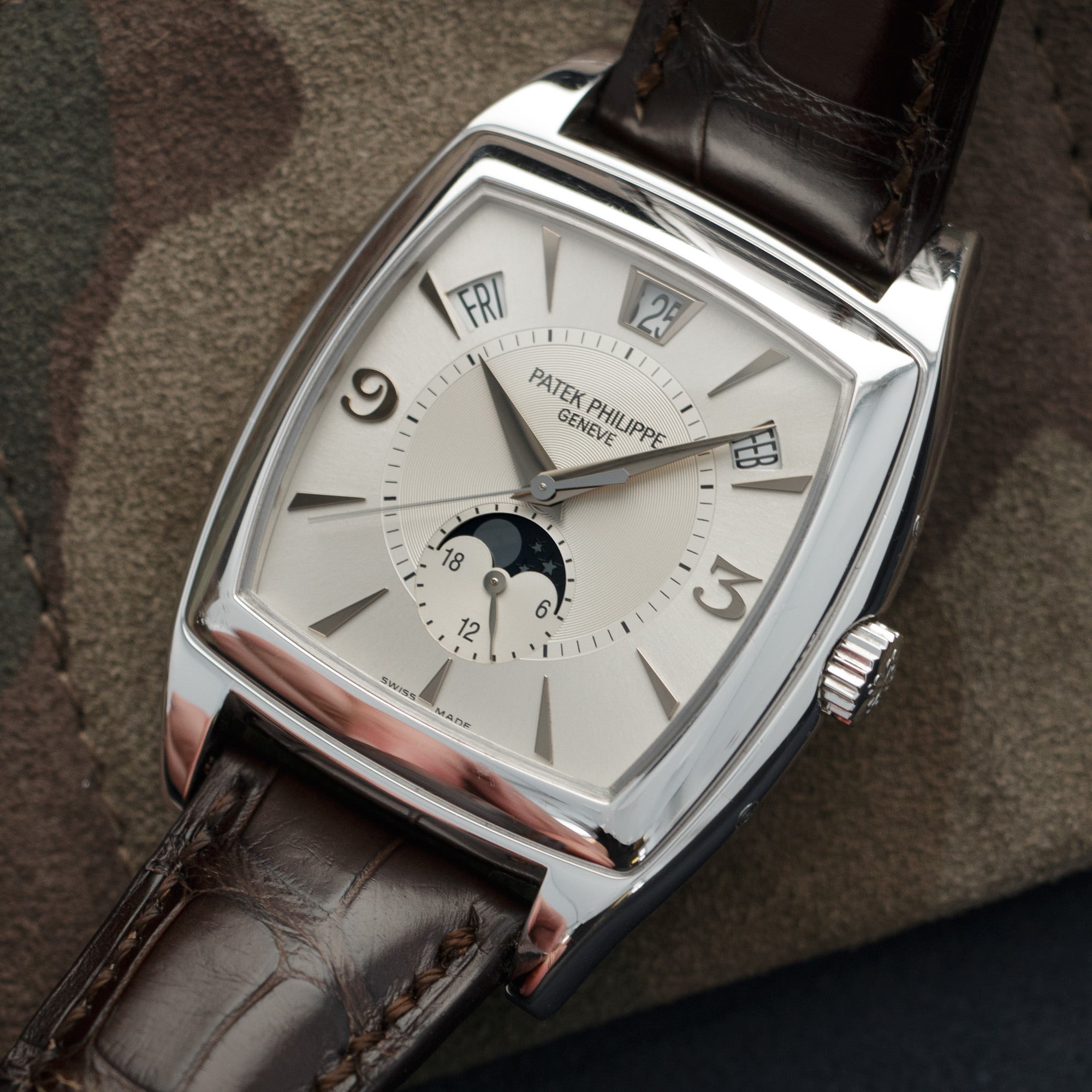 Patek Philippe - Patek Philippe White Gold Moonphase Watch Ref. 5135 - The Keystone Watches