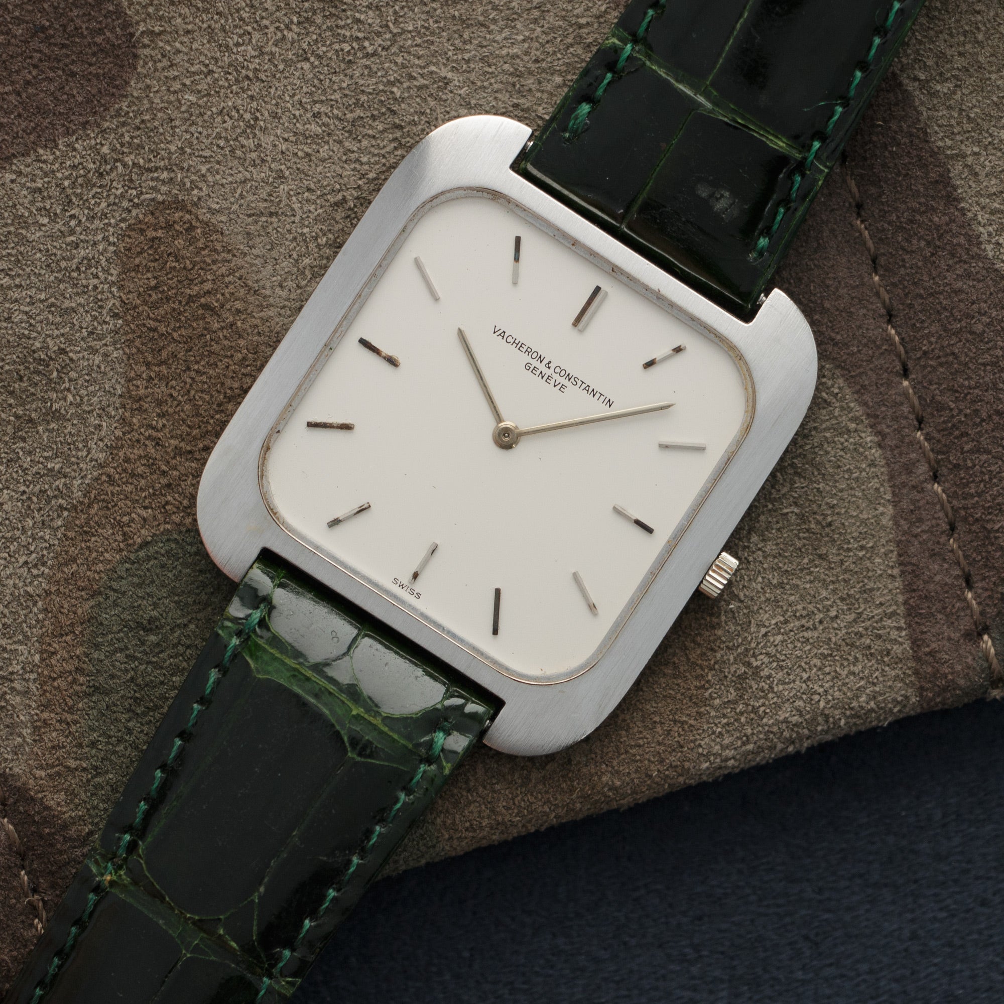Vacheron Constantin - Vacheron Constantin White Gold Oversized TV-Shaped Watch, 1960s - The Keystone Watches