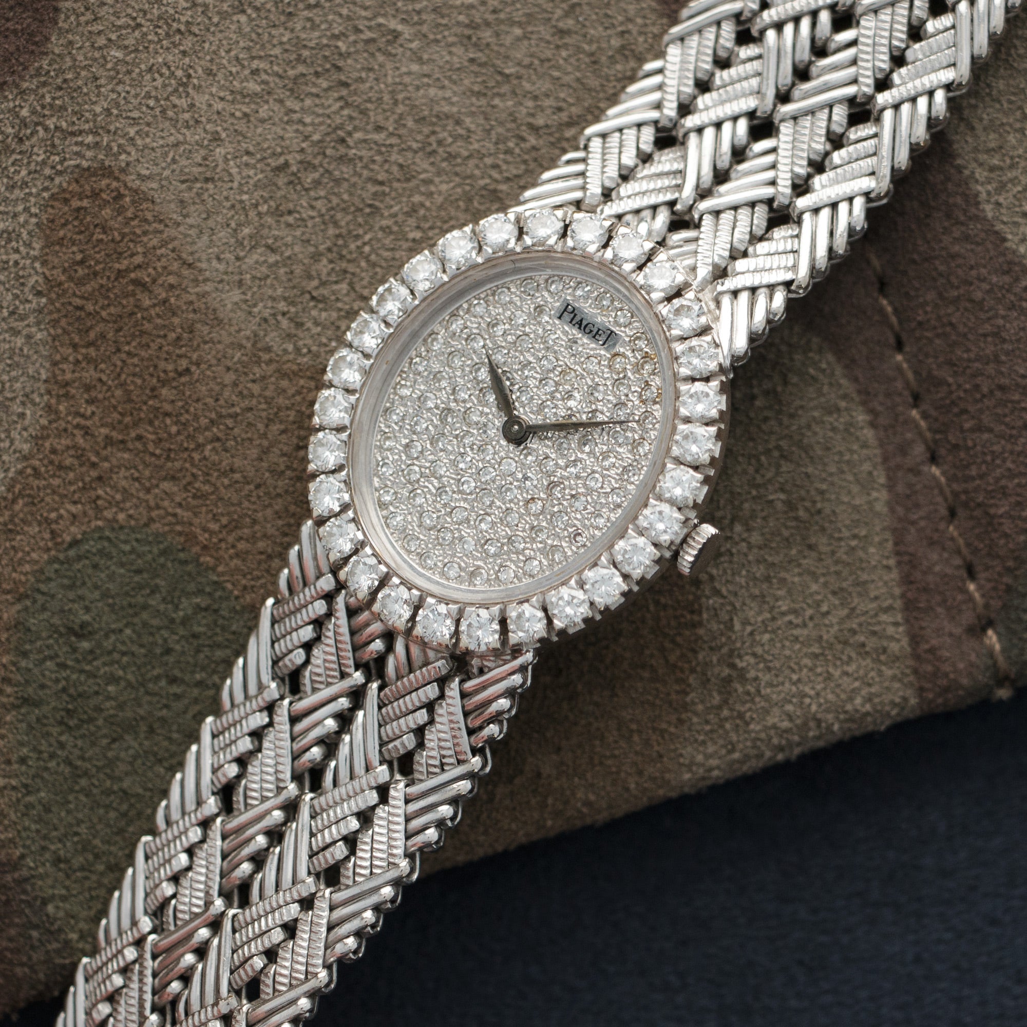 Piaget - Piaget White Gold Diamond Watch, 1970s - The Keystone Watches