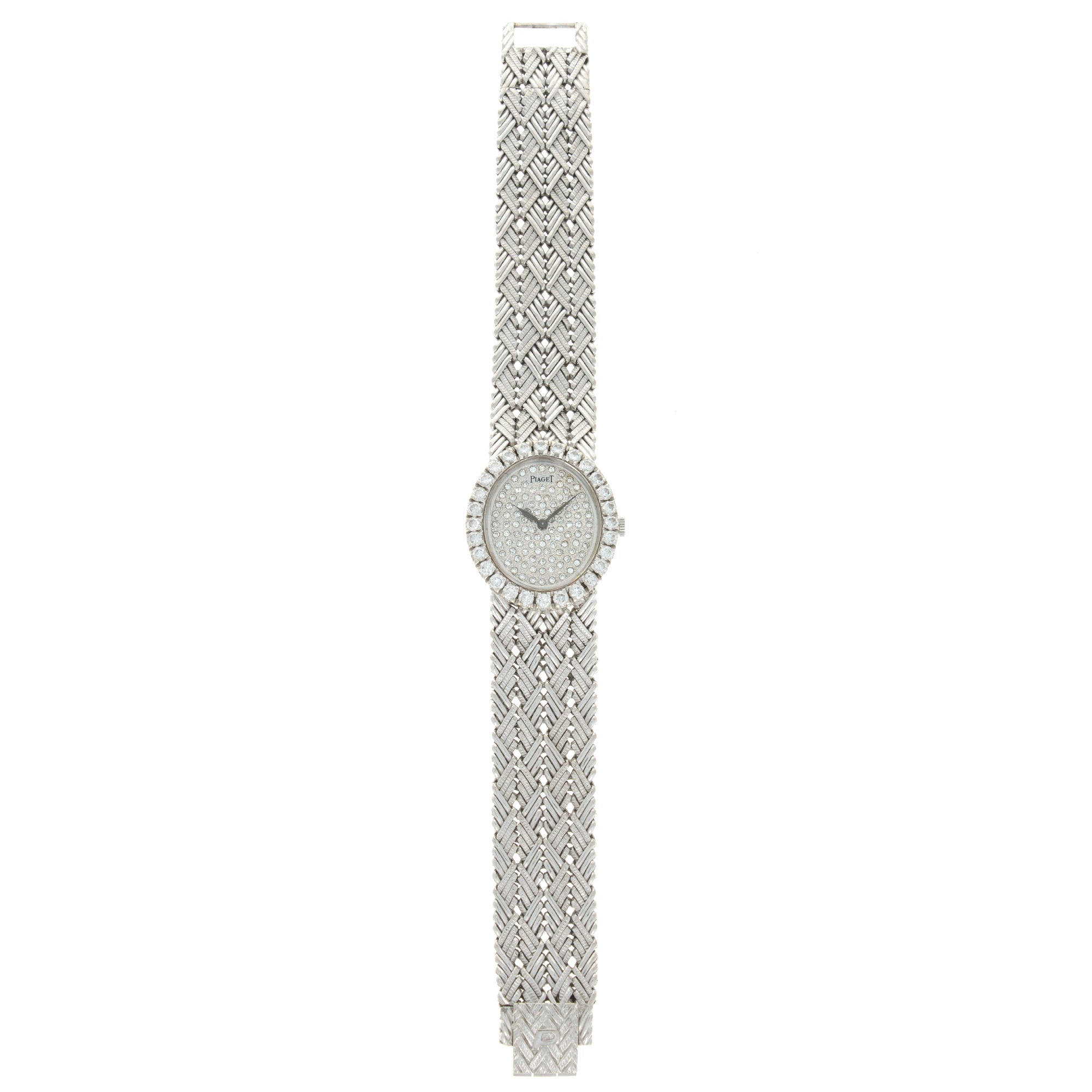 Piaget - Piaget White Gold Diamond Watch, 1970s - The Keystone Watches