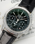 Patek Philippe - Patek Philippe Platinum Perpetual Calendar Chrono Baguette Diamond Watch Ref. 5271 - The Keystone Watches