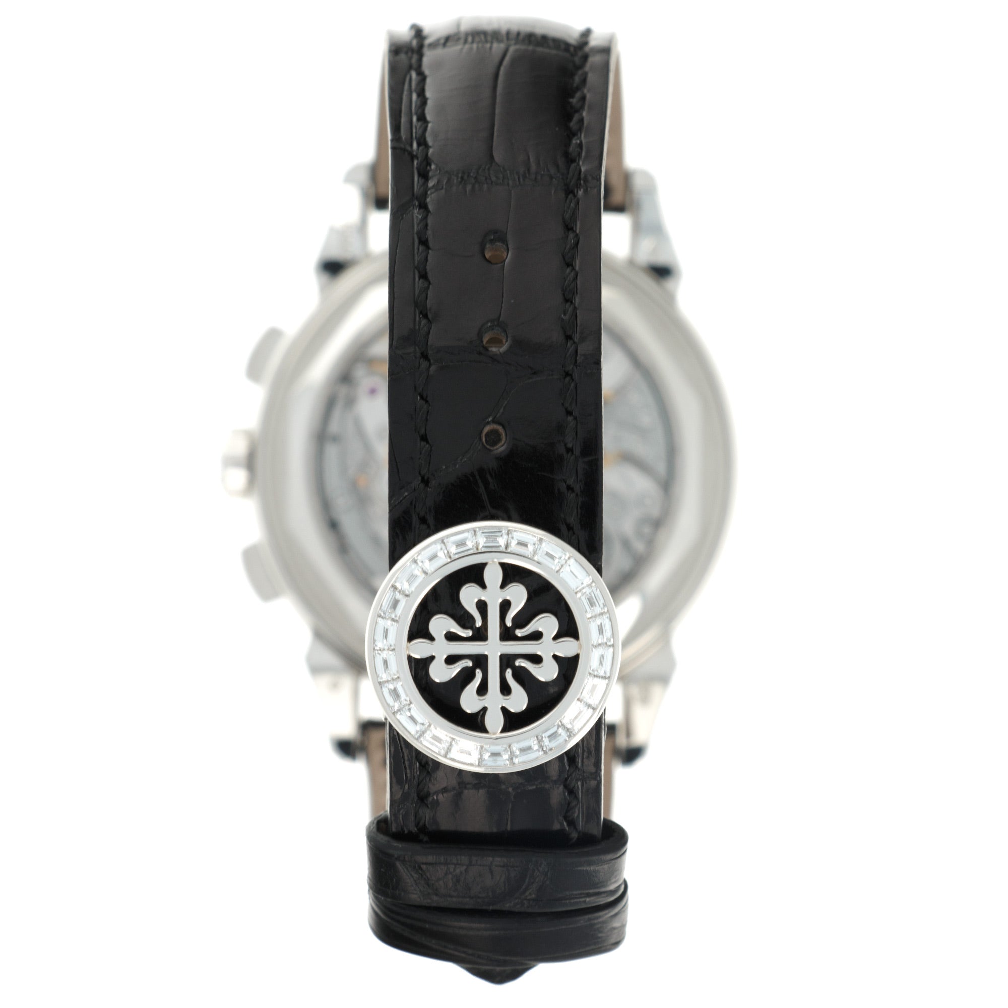Patek Philippe - Patek Philippe Platinum Perpetual Calendar Chrono Baguette Diamond Watch Ref. 5271 - The Keystone Watches